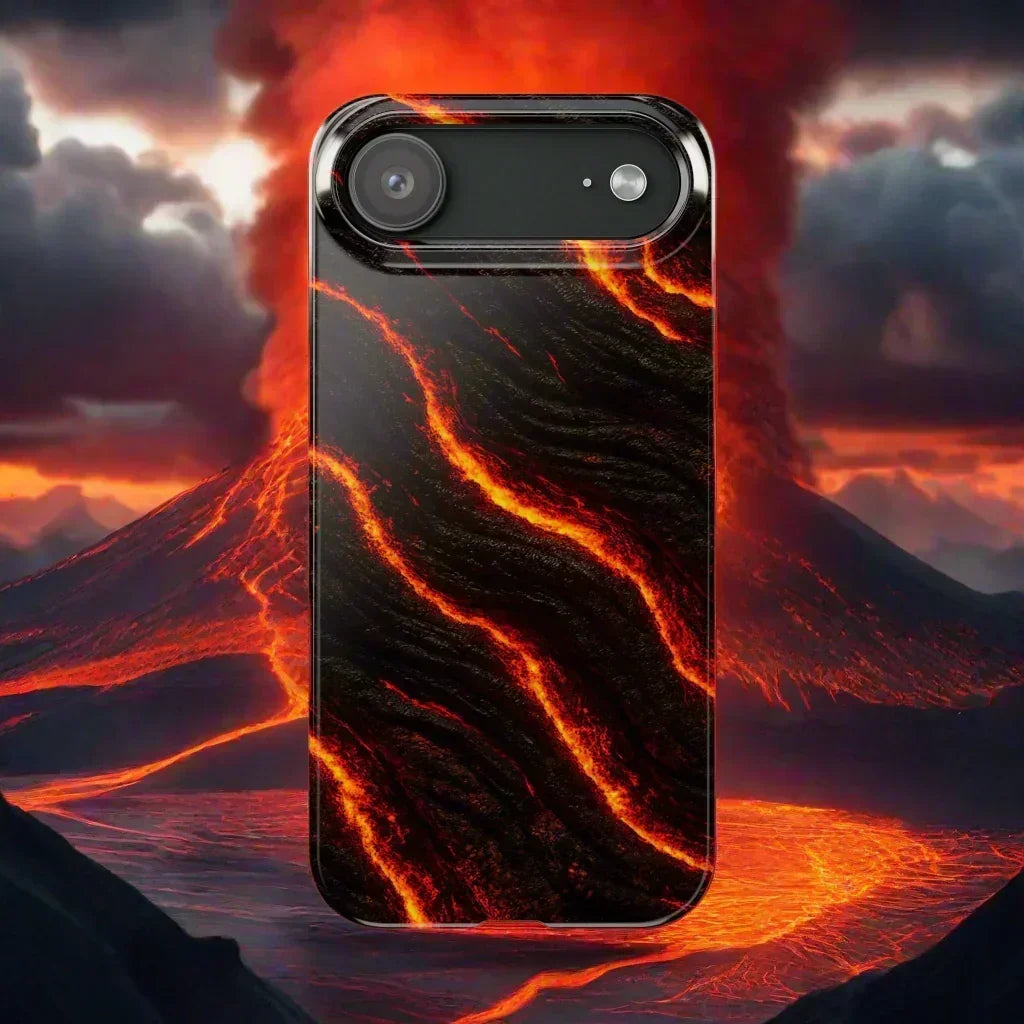 Lava Pulse Phone Case for iPhone 7-17 Models - KarArmDesign