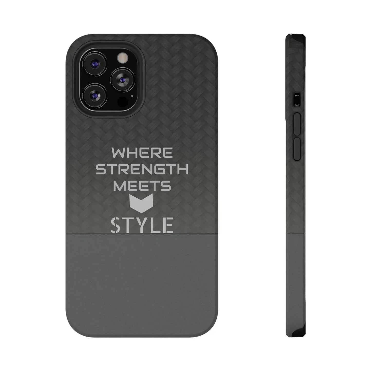 Gray Carbon Phone Case for iPhone 12-16 and Galaxy S21-S22 Models - KarArmDesign