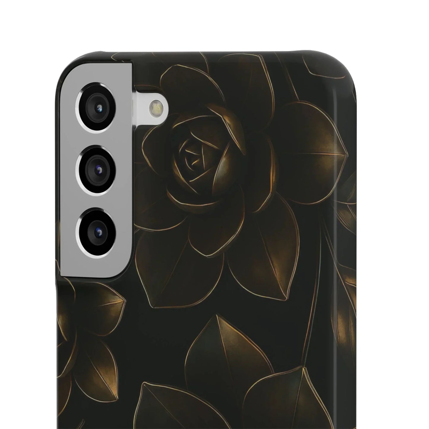 Metal Flower Phone Case for iPhone 7-16 and Galaxy S10-S24 Models - KarArmDesign