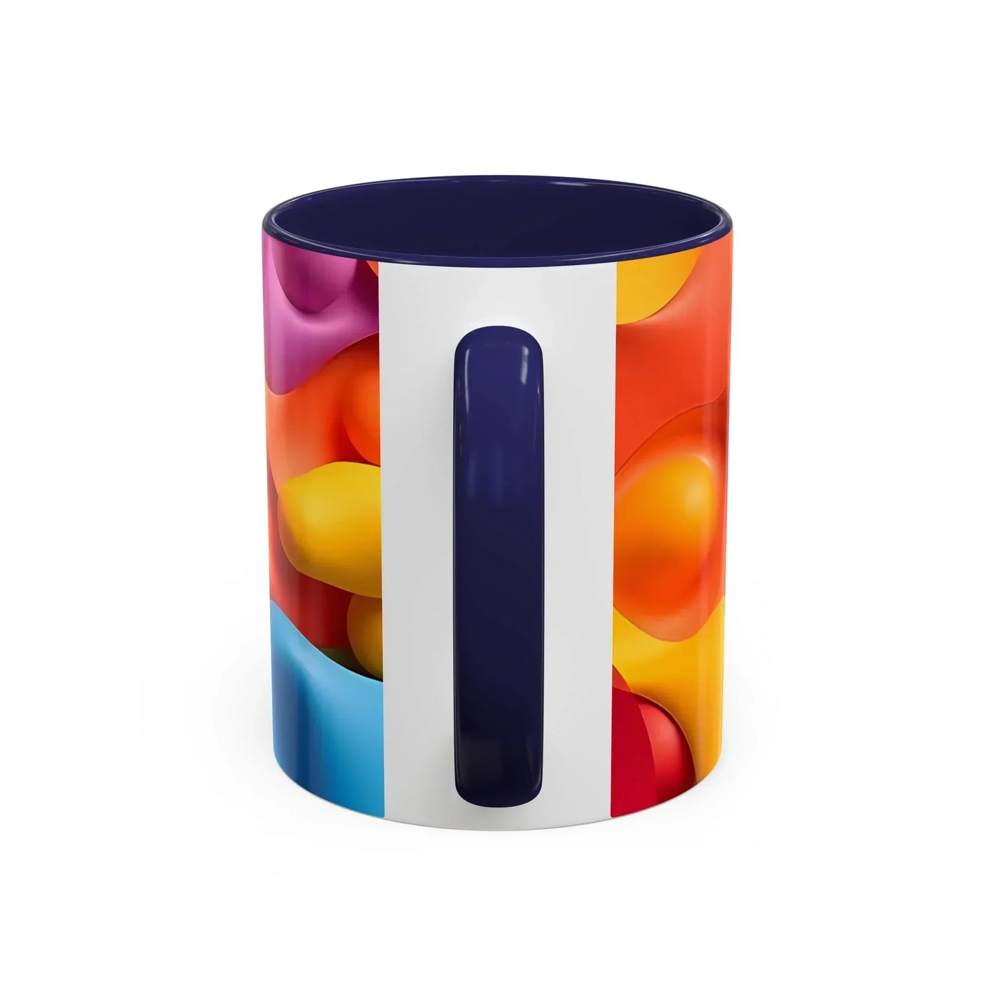 Bold Geometric Accent Coffee Ceramic Mug - KarArmDesign