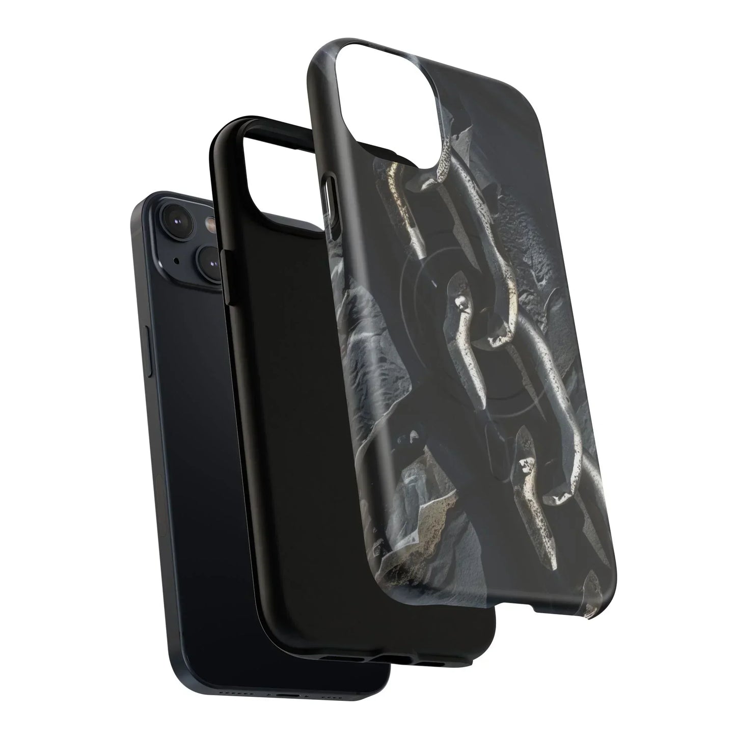 “Iron Chain” Tough Magnetic Phone Case for iPhone 14-16 Models - KarArmDesign