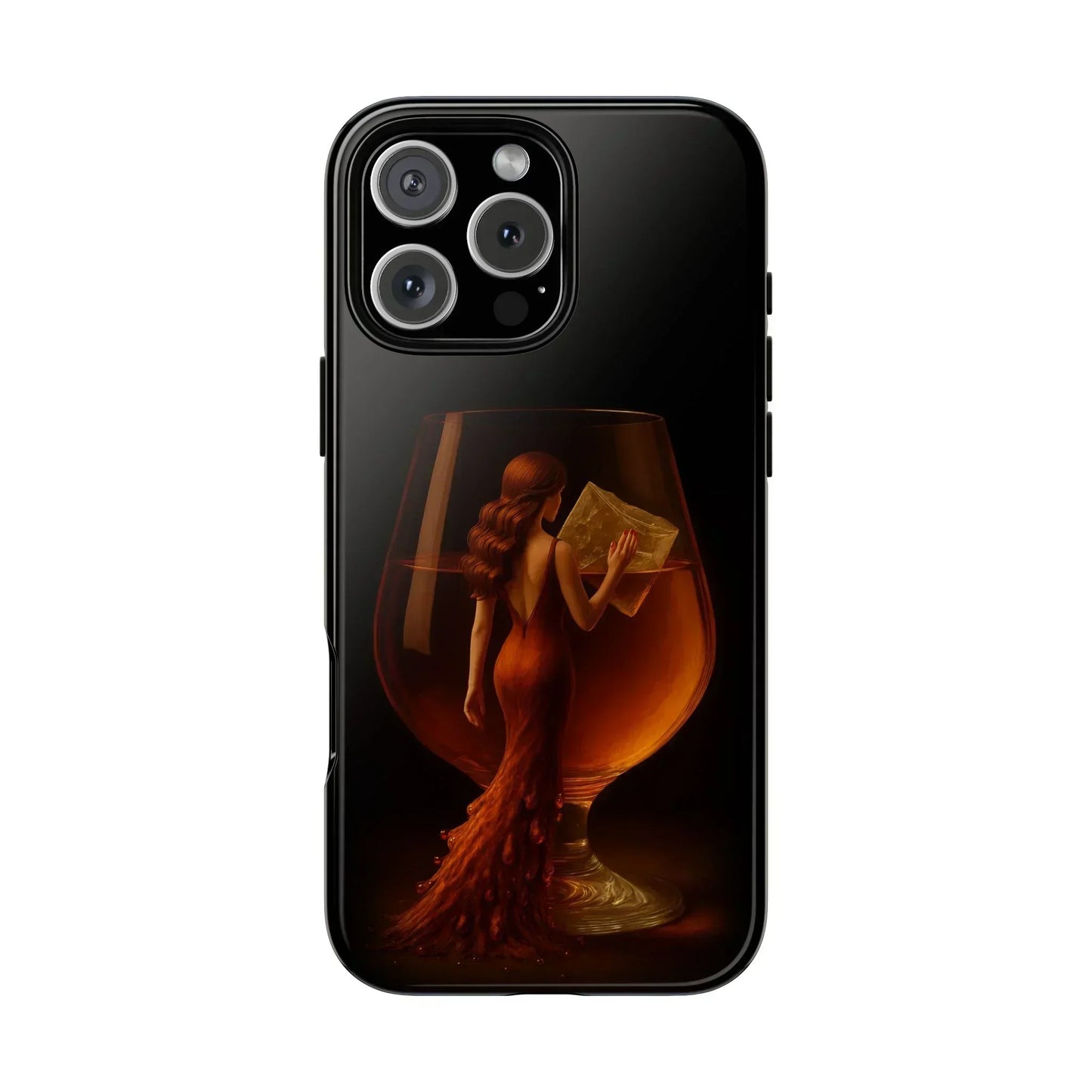 Elegant Midnight Lady Phone Case for iPhone 8-16 and Google Pixel up to 9 Models - KarArmDesign