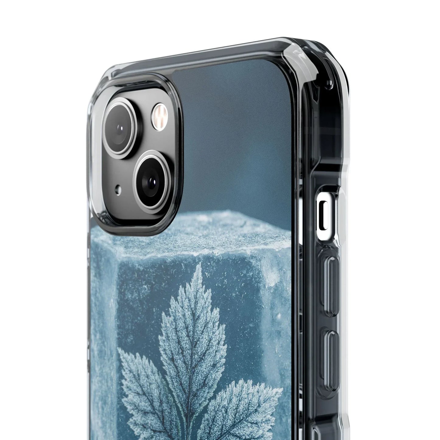 Frozen Leaf Inside Ice Cube - Phone Case for iPhone 14-16 Models - KarArmDesign