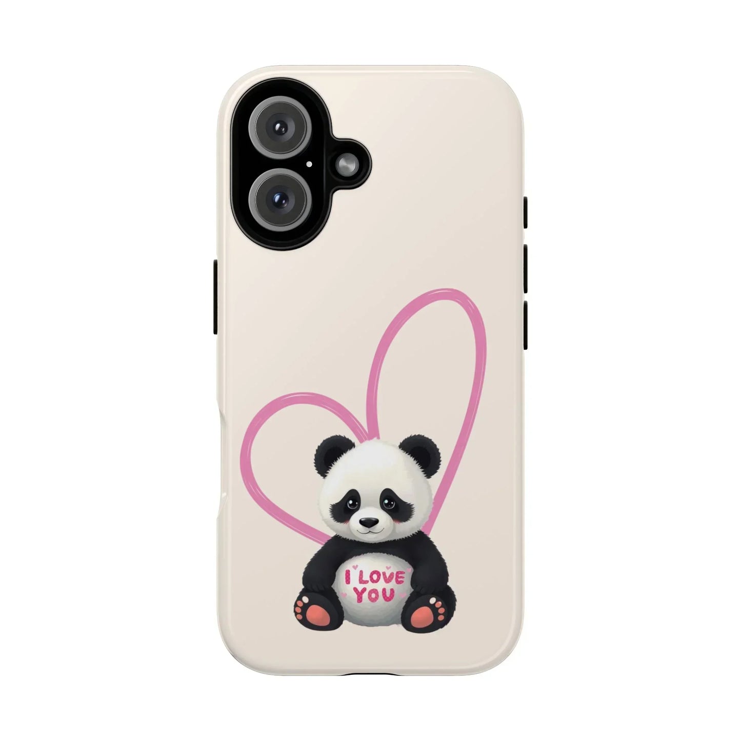 Cute Panda Heart Love Phone Case for Google Pixel up to 9 Models - KarArmDesign