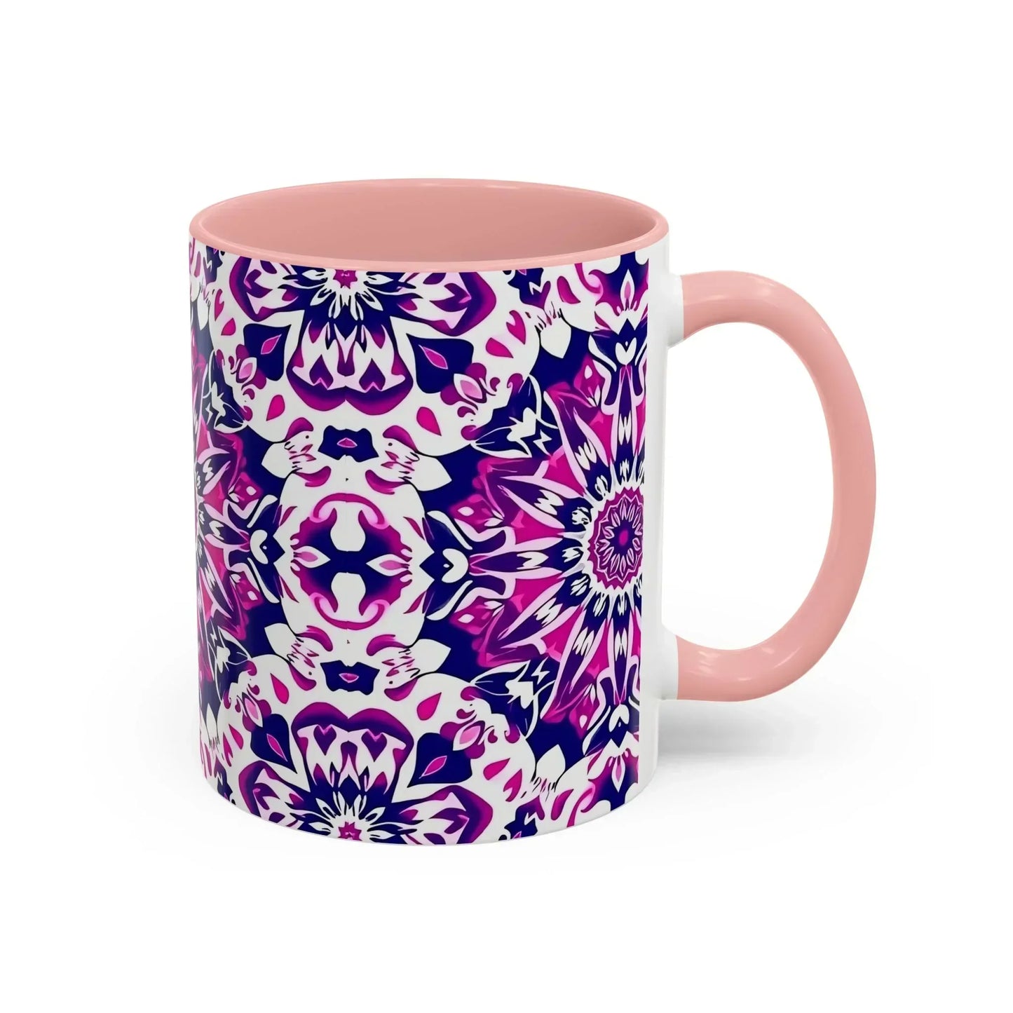 Vibrant Mandala Burst Ceramic Coffee Mug -11 & 15oz - KarArmDesign
