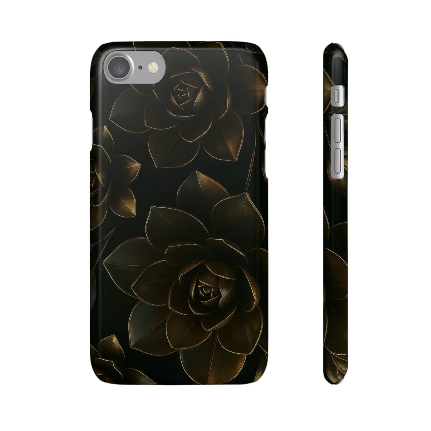 Metal Flower Phone Case for iPhone 7-16 and Galaxy S10-S24 Models - KarArmDesign