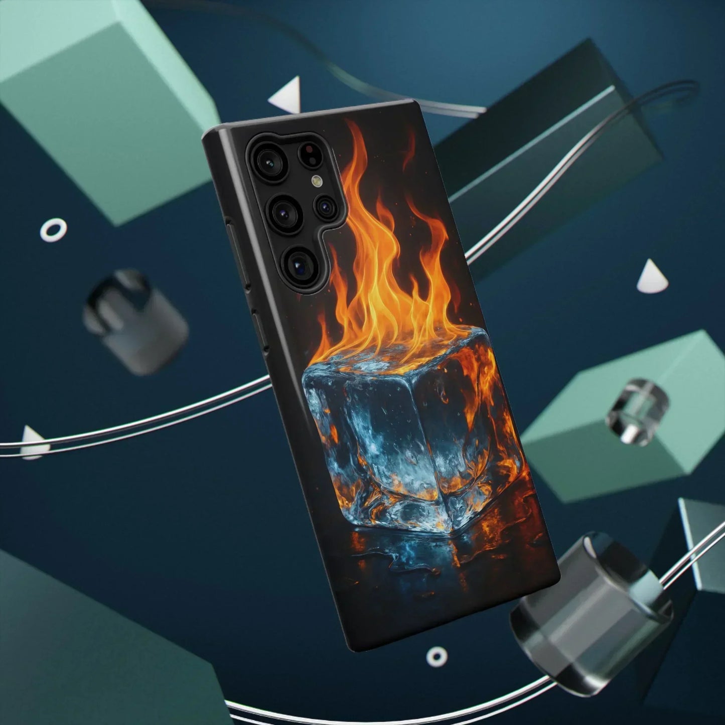 Flame Ice Phone Case for iPhone 12-16 and Samsung Galaxy S21-S22 - KarArmDesign