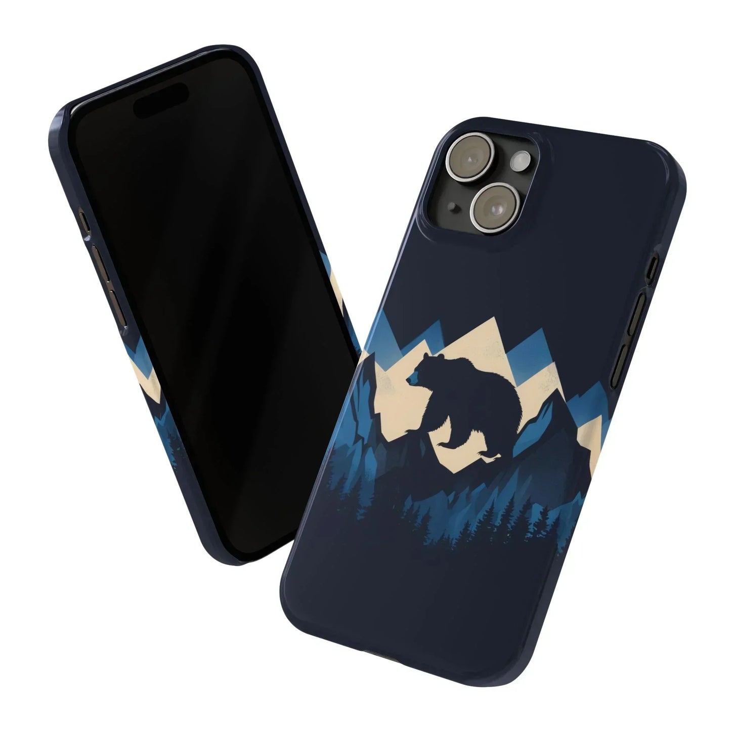 Wild Bear in the Peaks – Mountain Adventure Slim Phone Case for iPhone 7-16 Models - KarArmDesign