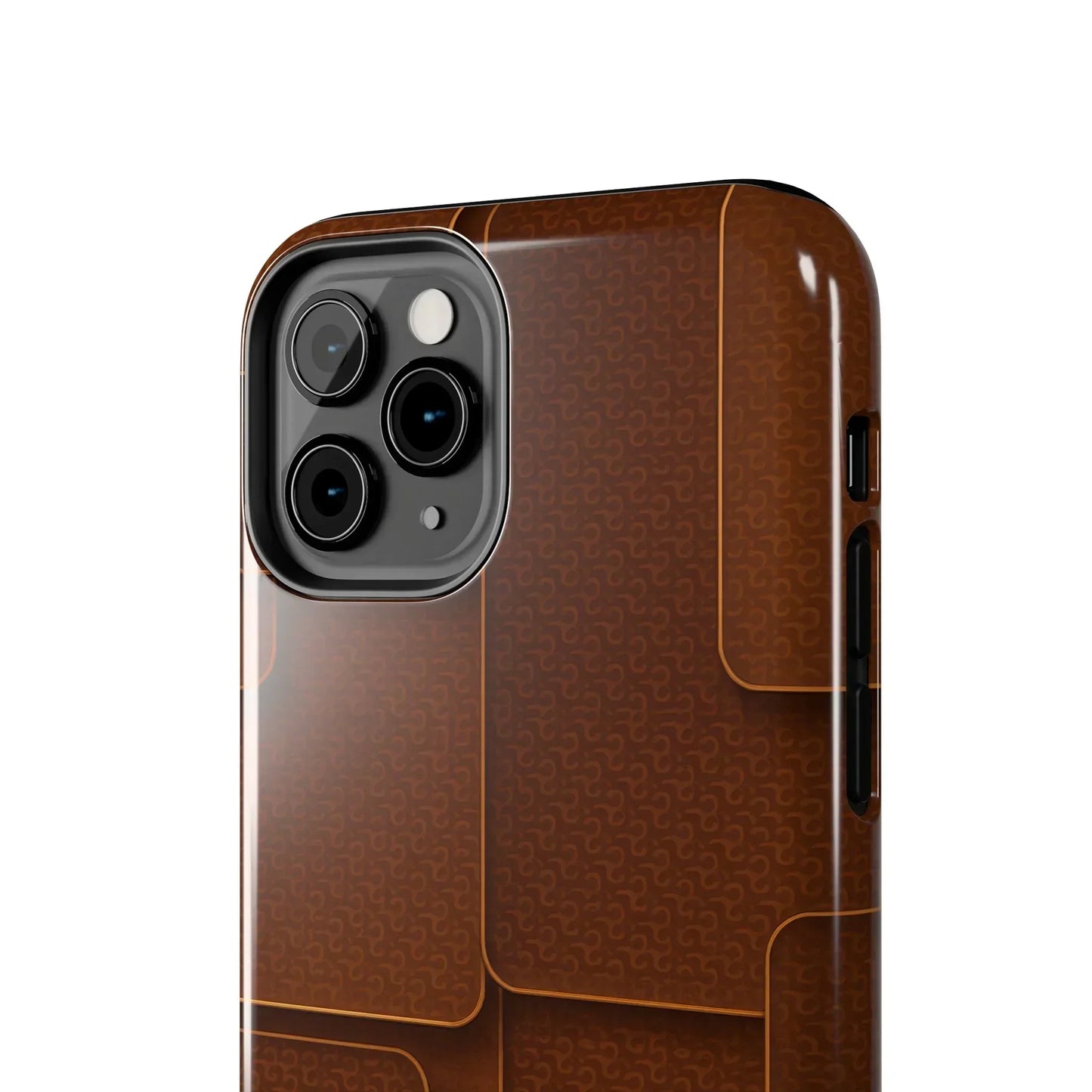 Textured Brown Phone Case for iPhone 7-16 and Samsung Galaxy S21-S24 Models - KarArmDesign