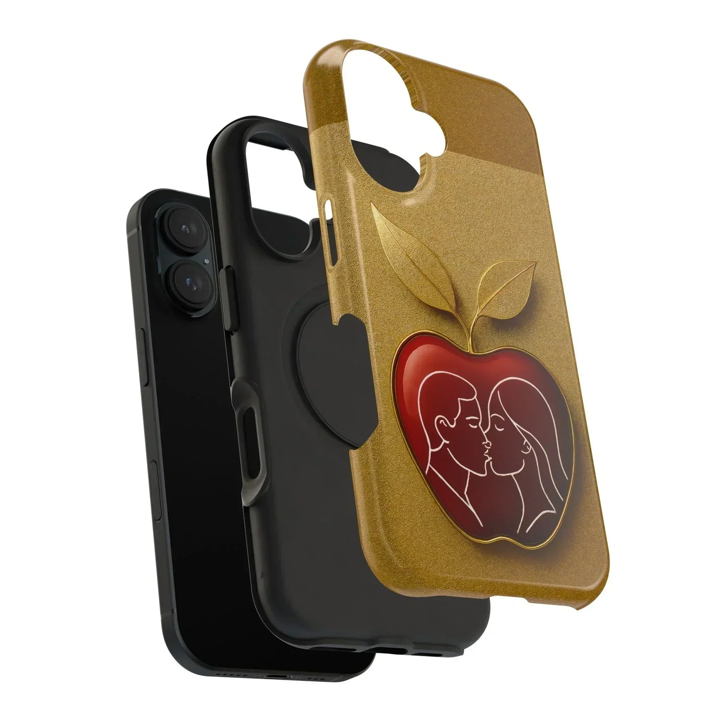 Romantic Apple Phone Case for iPhone 12-16 Models - KarArmDesign