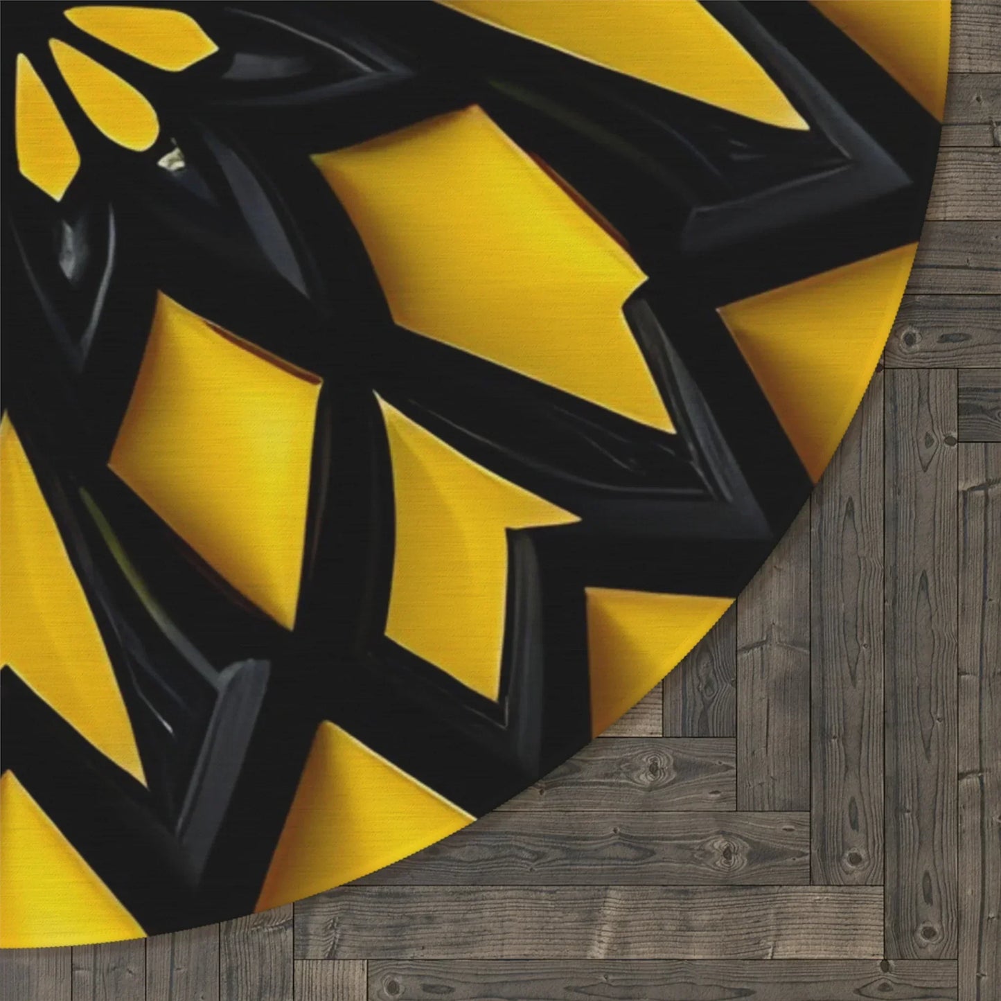Modern Geometric Round Rug - KarArmDesign