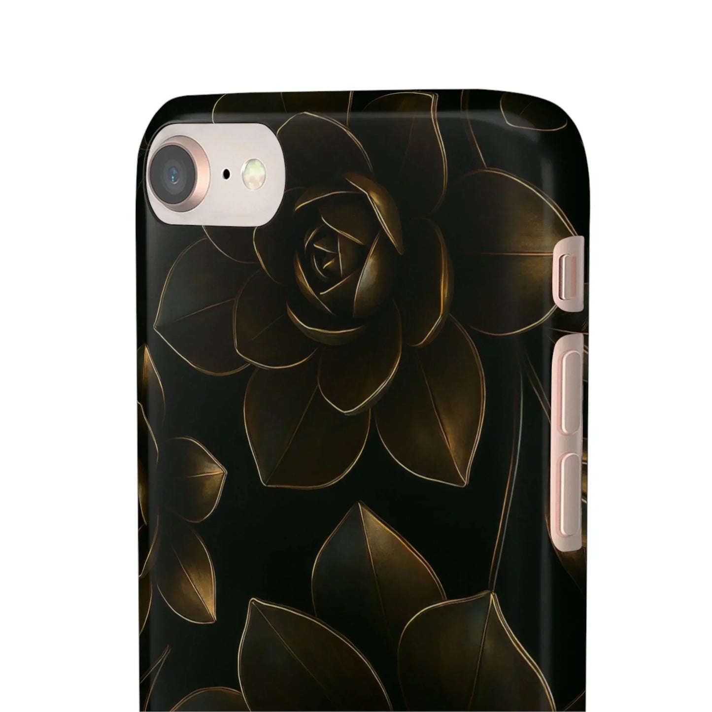 Metal Flower Phone Case for iPhone 7-16 and Galaxy S10-S24 Models - KarArmDesign
