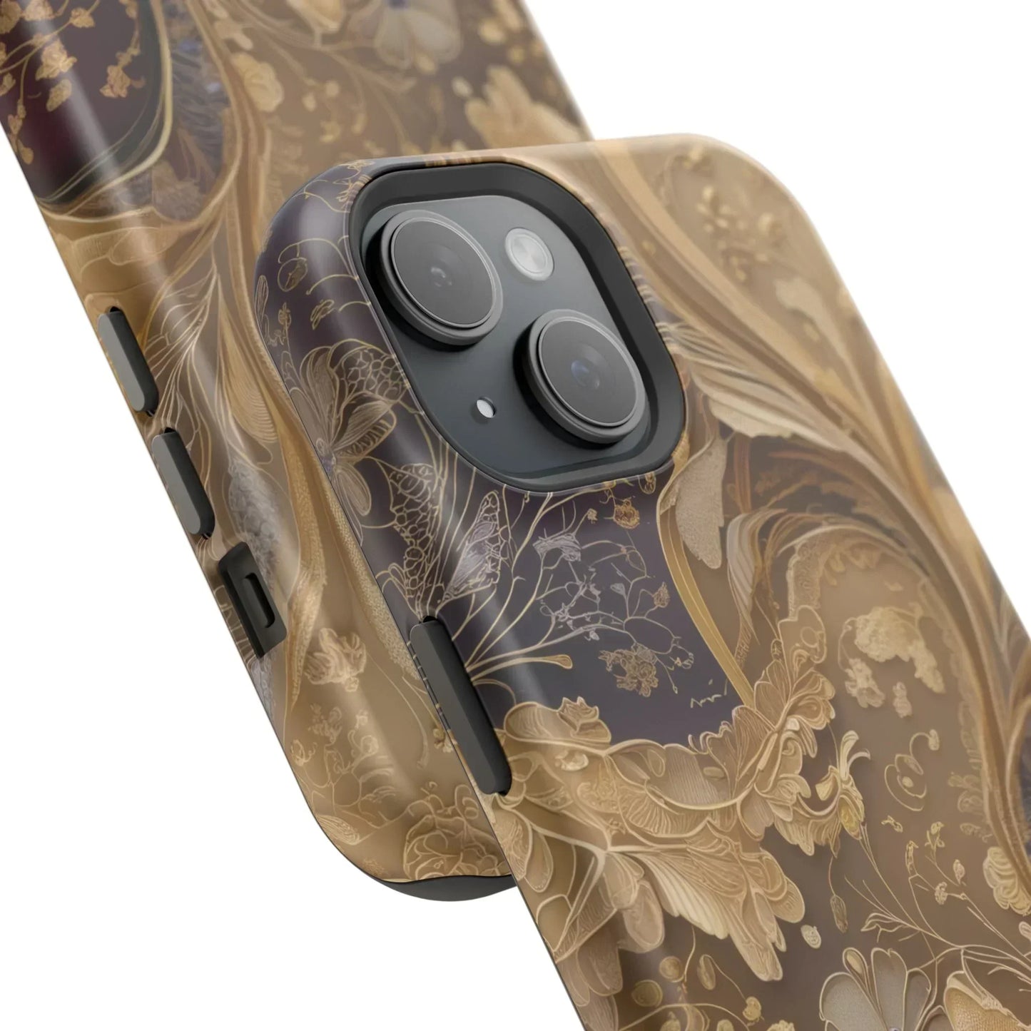 Botanical Luxury Design Impact-Resistant Phone Case for iPhone 12-16 and Galaxy S21-S22 Models - KarArmDesign