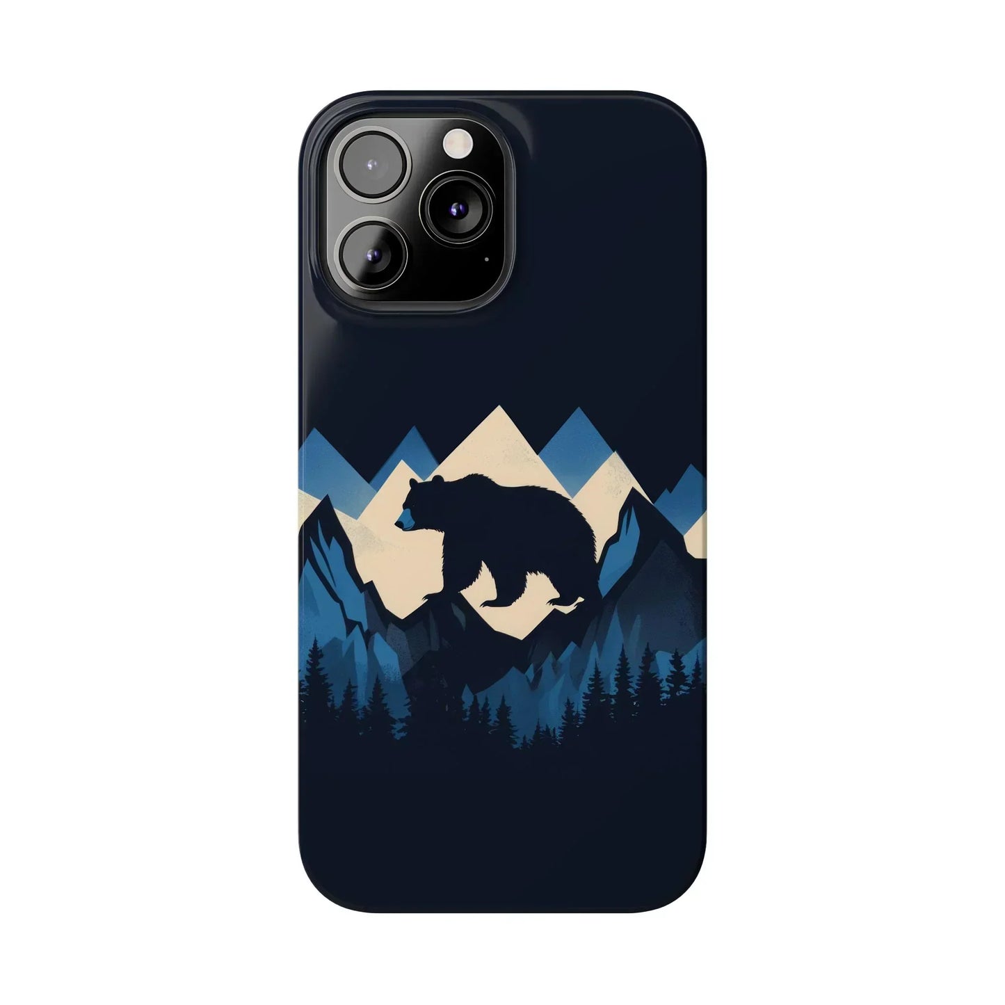 Wild Bear in the Peaks – Mountain Adventure Slim Phone Case for iPhone 7-16 Models - KarArmDesign