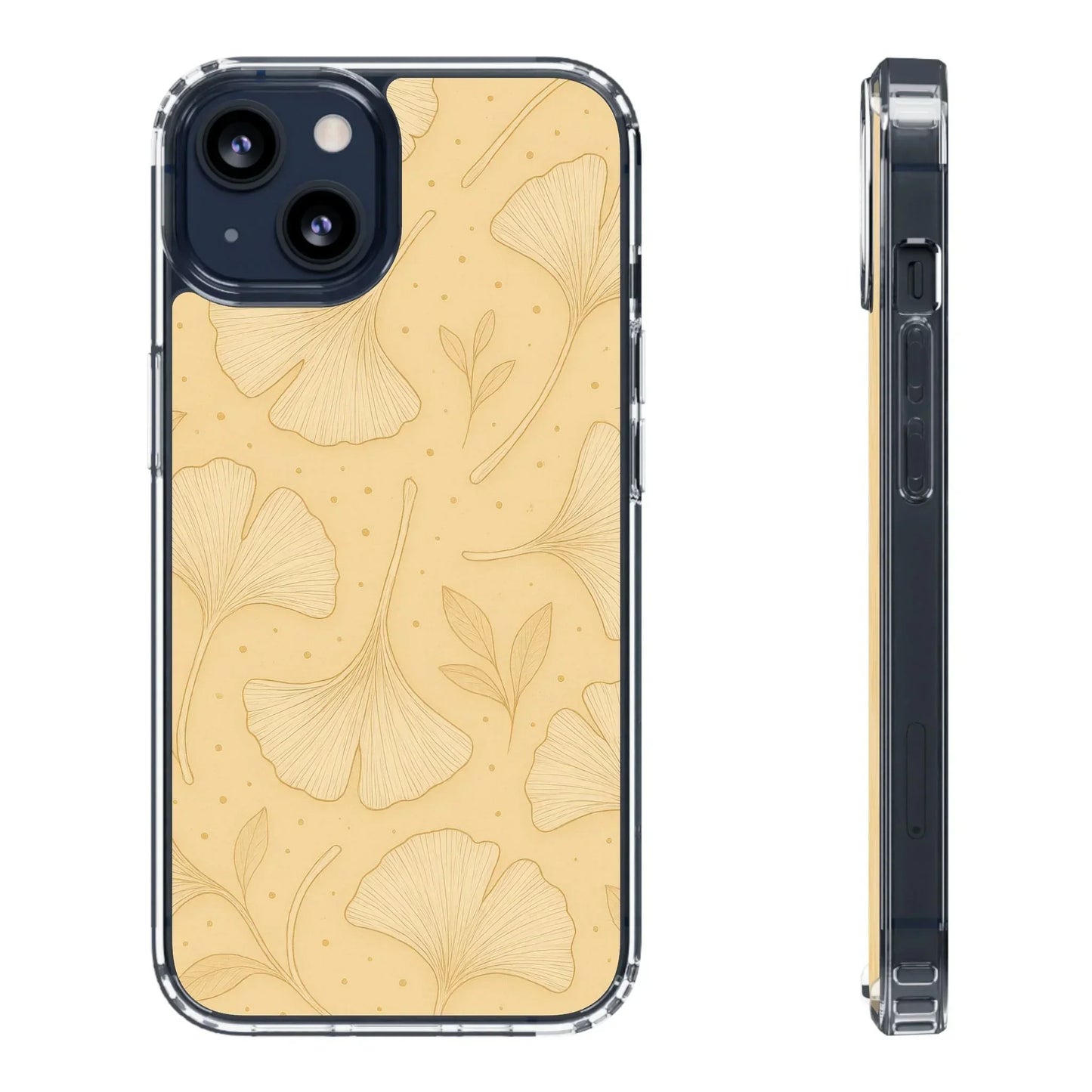 Ginkgo floral phone case for iPhone 12-16 and Samsung Galaxy S21 Models - KarArmDesign