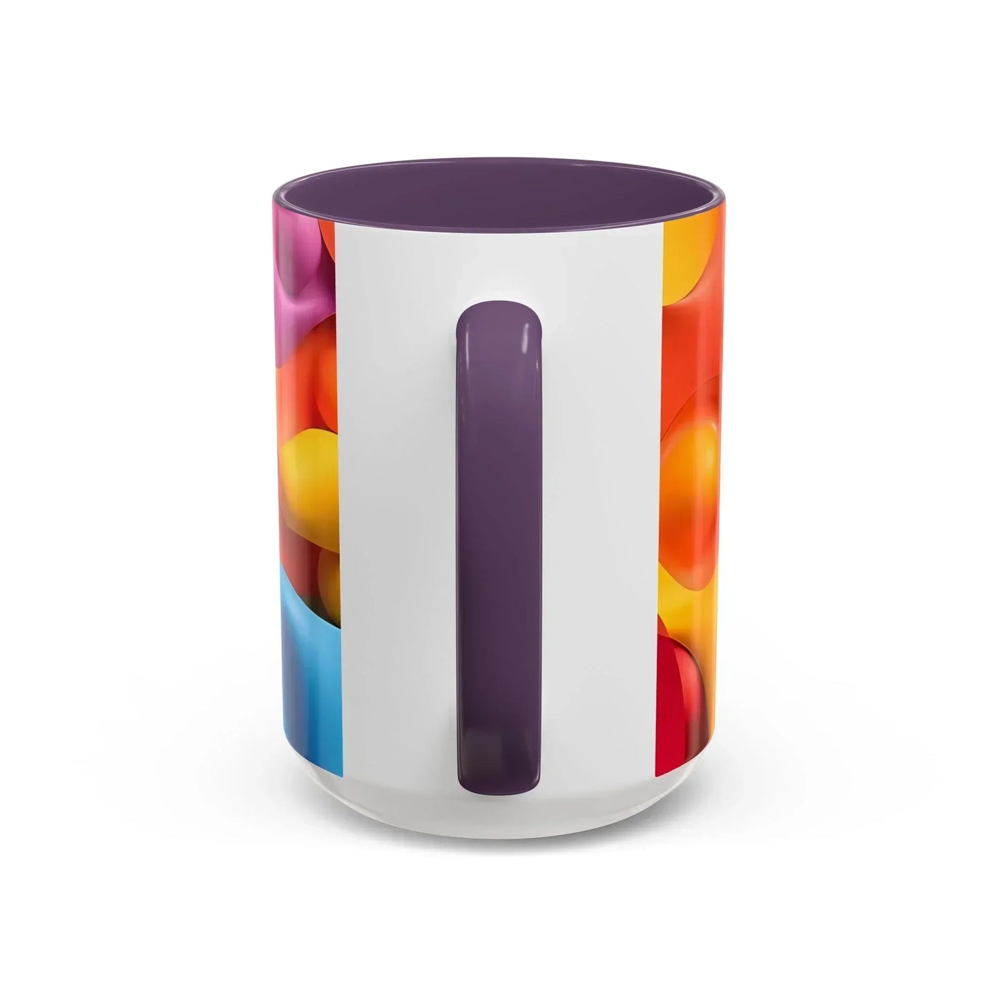 Bold Geometric Accent Coffee Ceramic Mug - KarArmDesign