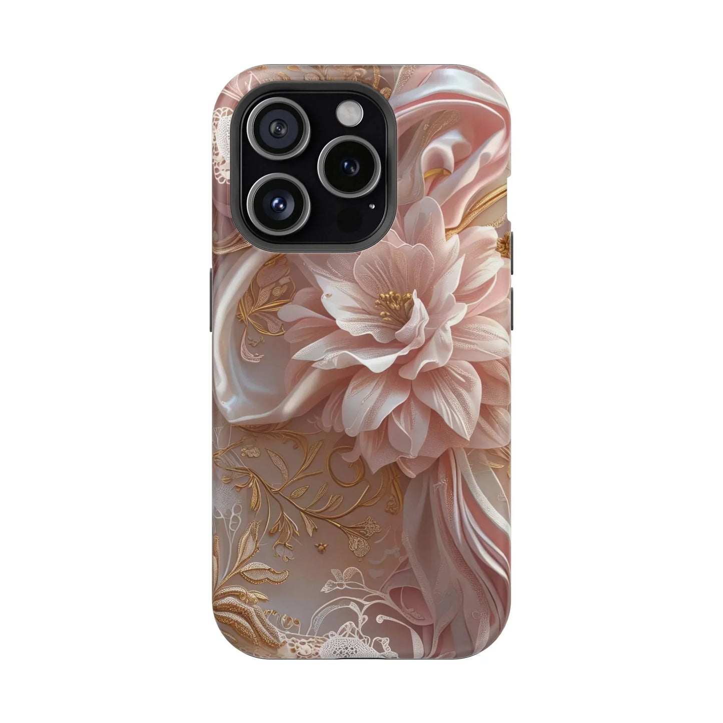 Elegant Floral Impact-Resistant Phone Case for iPhone 12-16 and Samsung Galaxy S21-S22 Models - KarArmDesign