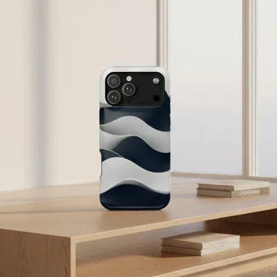 Ocean Flow Phone Case for iPhone 11-17 and Samsung Galaxy S21-S22 Models - KARARMDESIGN