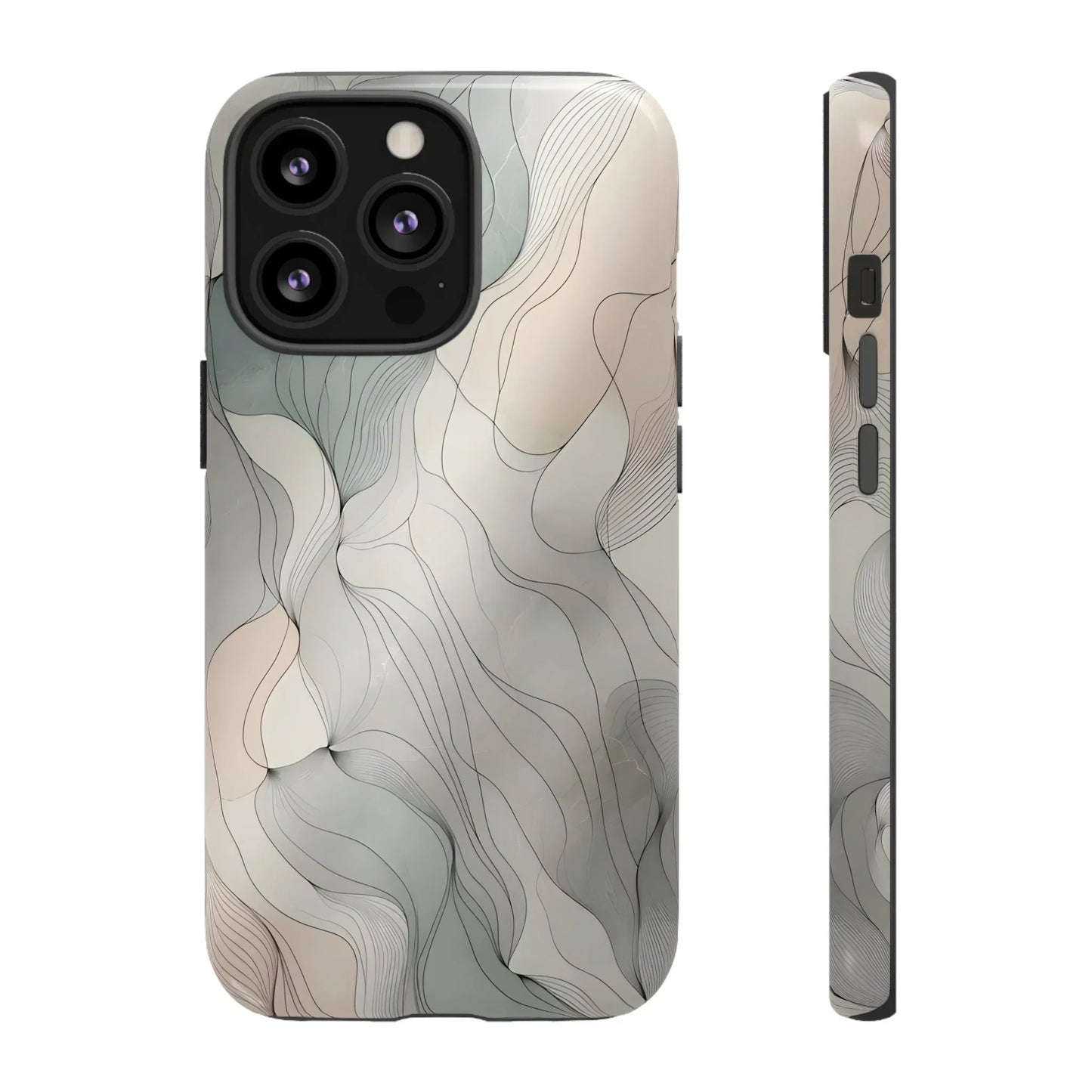 Pastel Wave Phone Case – Minimalist Design for iPhone & Pixel - KarArmDesign