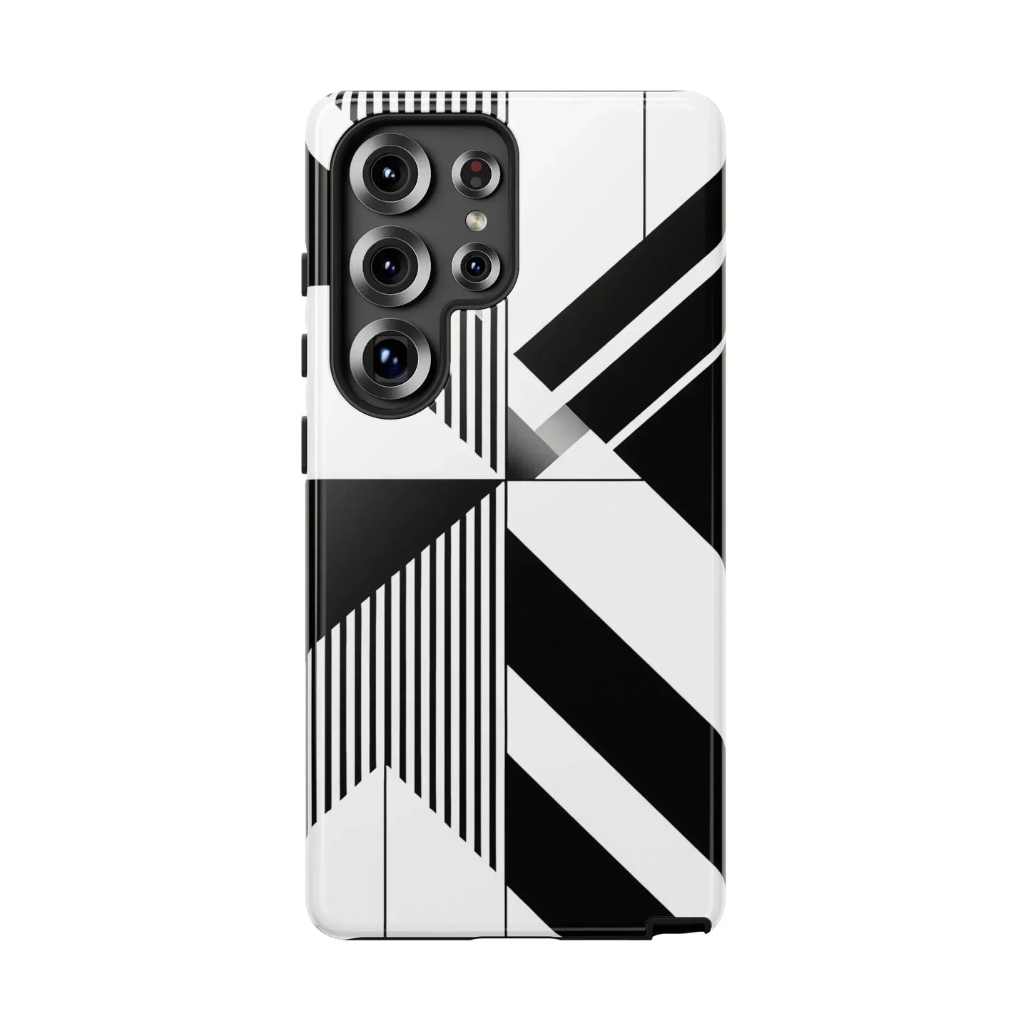 Monochrome Tough Phone Case for iPhone 11-16 and Samsung Galaxy S10–S25 Models - KarArmDesign