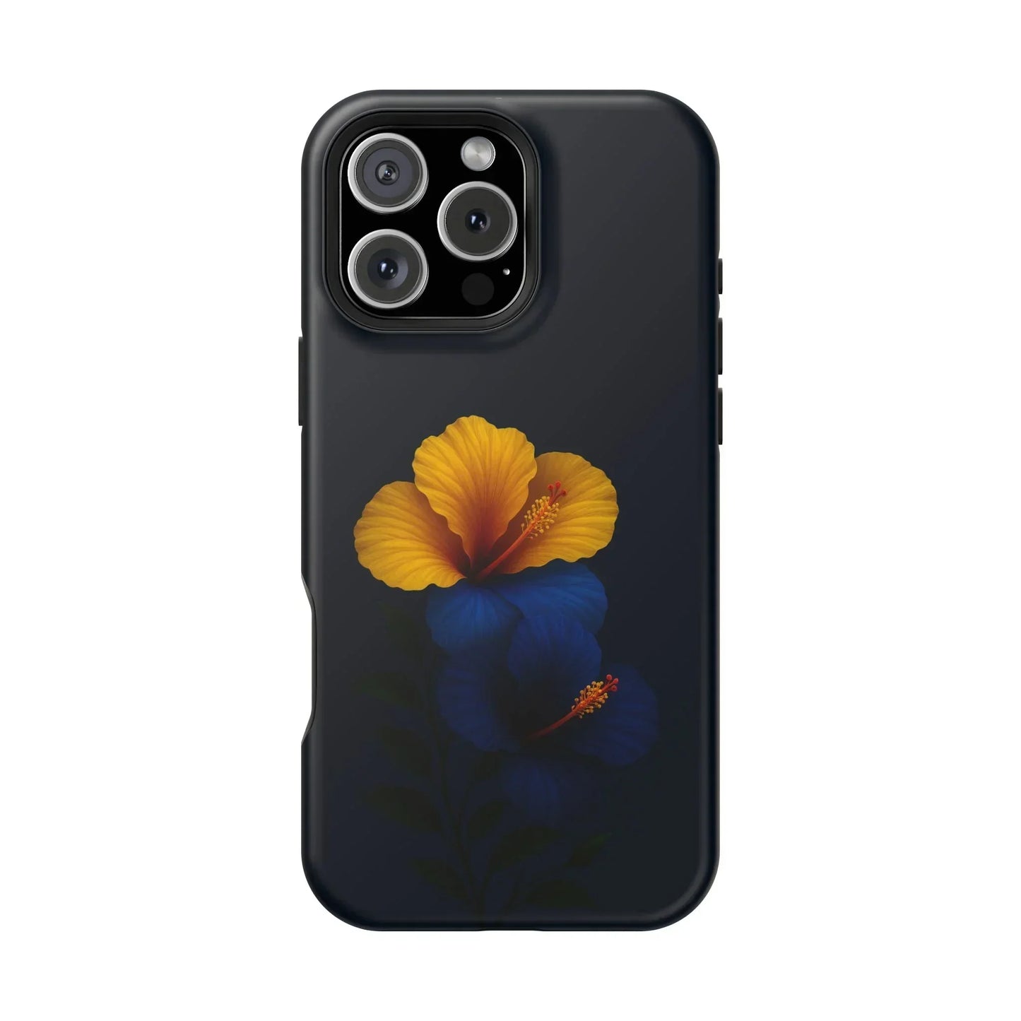 Elegant hibiscus phone case Impact-Resistant Cases for iPhone 12-16 and Samsung Galaxy S21-S22 Models - KarArmDesign
