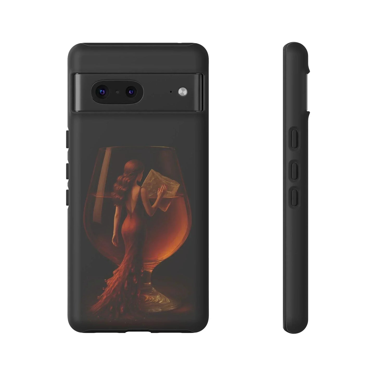 Elegant Midnight Lady Phone Case for iPhone 8-16 and Google Pixel up to 9 Models - KarArmDesign