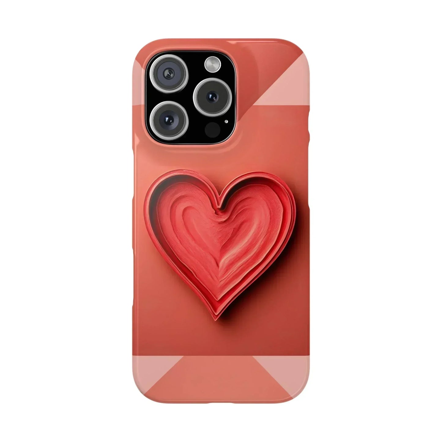 Heart Design Phone Case for iPhone X to 16 Series - KarArmDesign