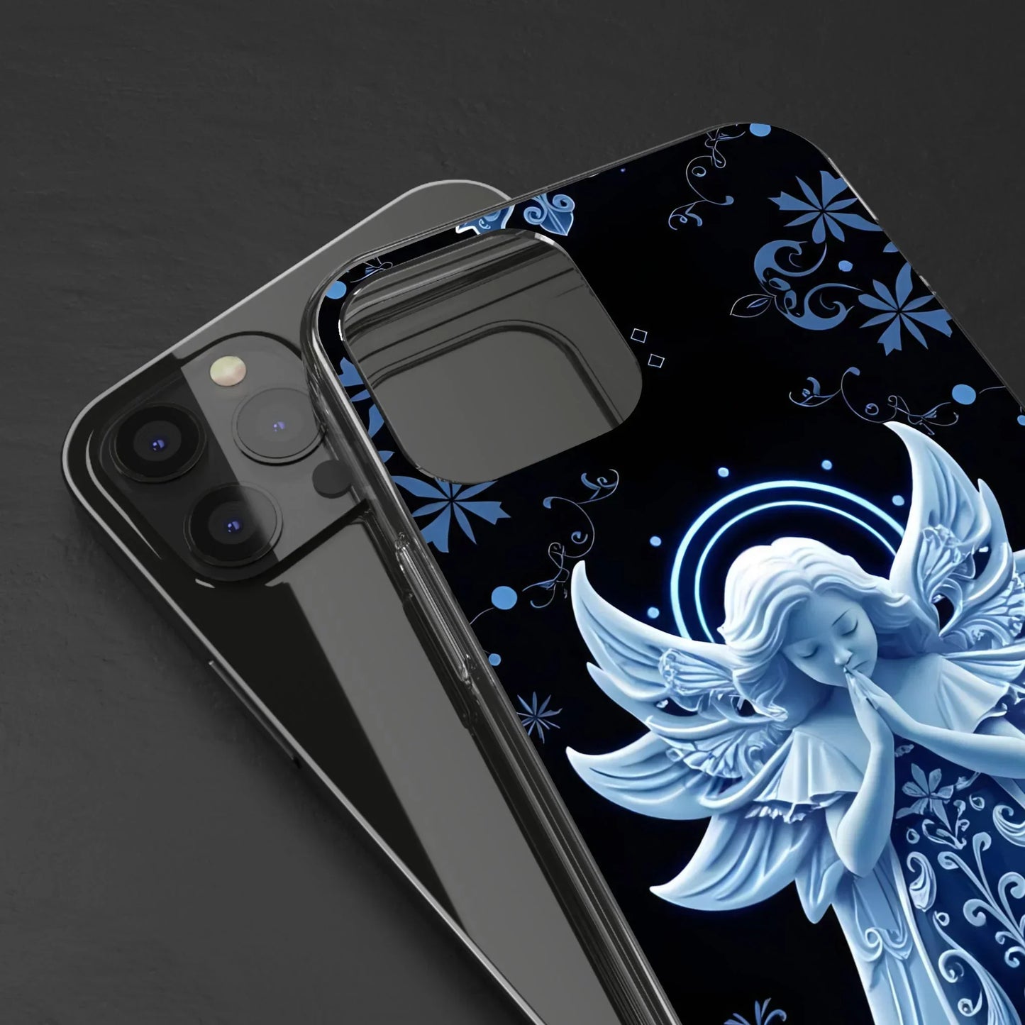 Divine Angel Prayer Design Phone Case for iPhone 12-16 Models - KarArmDesign