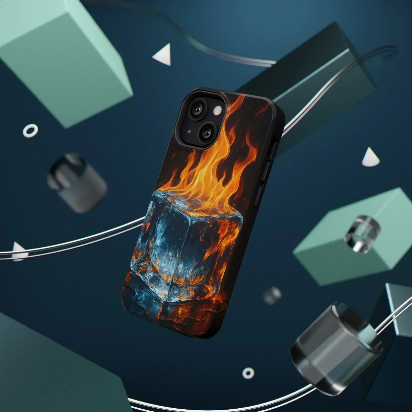 Flame Ice Phone Case for iPhone 12-16 and Samsung Galaxy S21-S22 - KarArmDesign