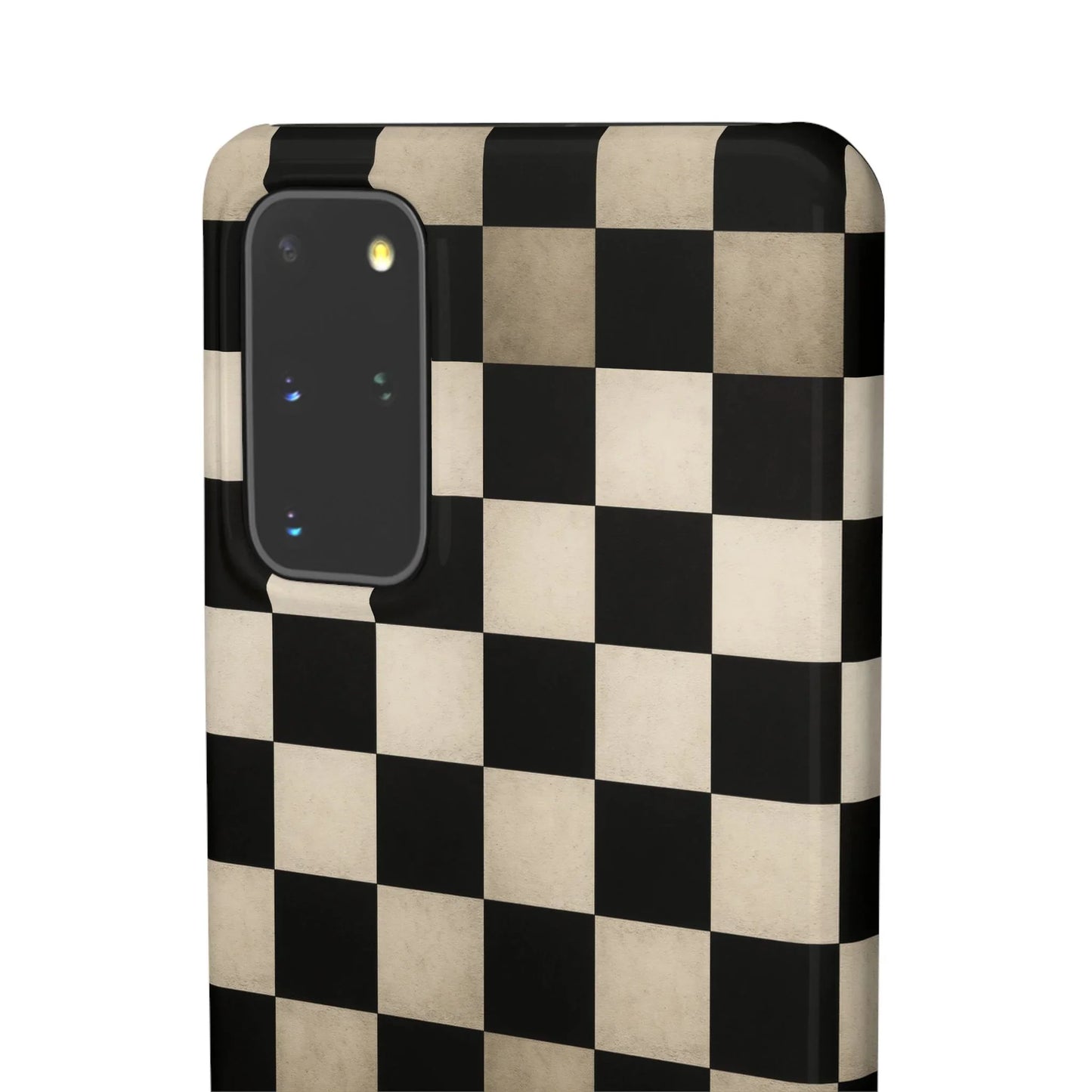 Stylish Matte Checker Phone Case for iPhone 7-16 and Samsung Galaxy S10-S24 Models - KarArmDesign