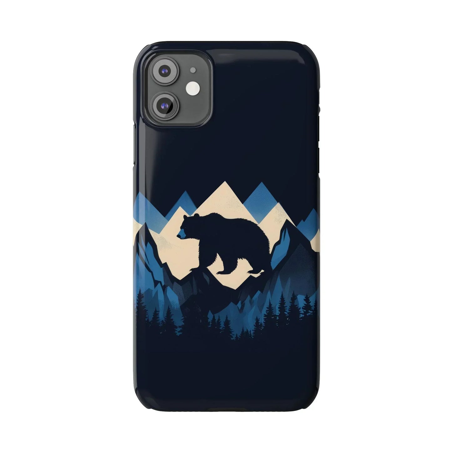 Wild Bear in the Peaks – Mountain Adventure Slim Phone Case for iPhone 7-16 Models - KarArmDesign