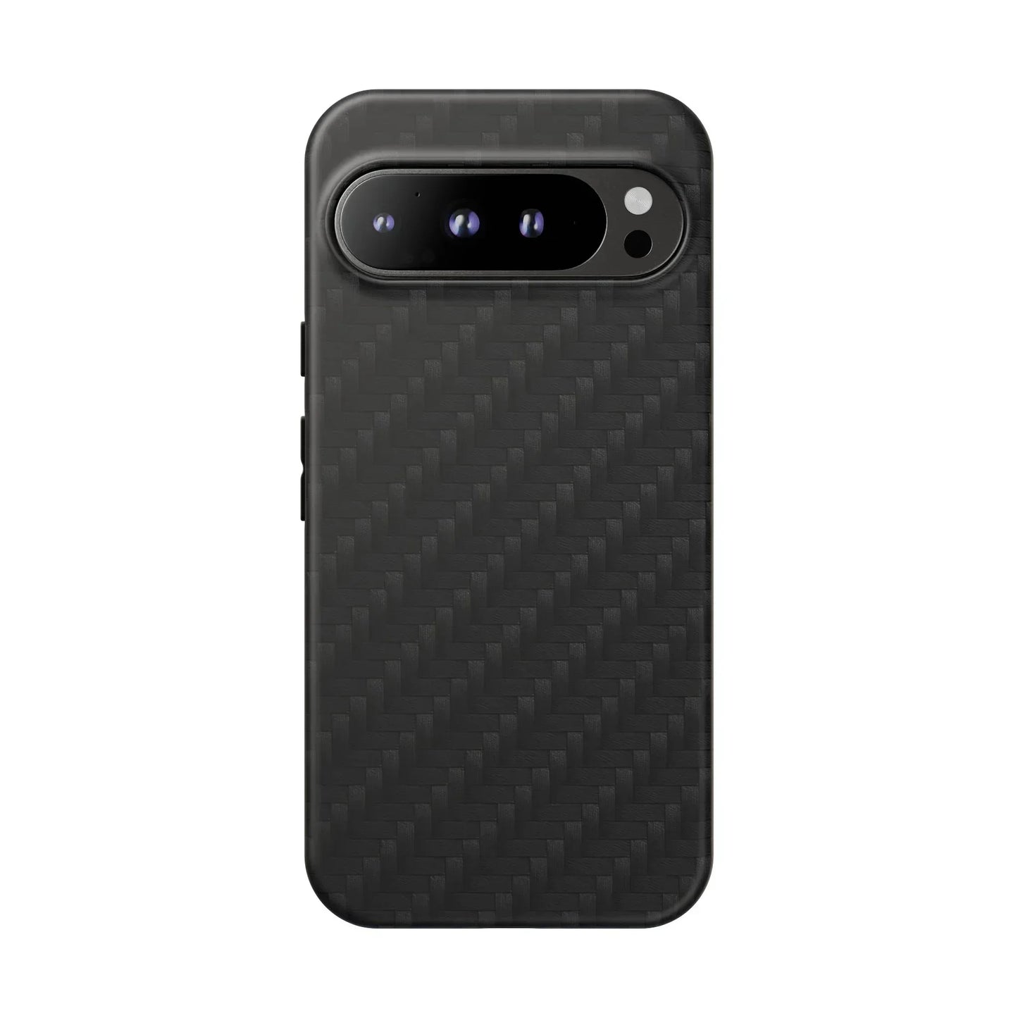 Black Carbon Phone Case Tough Case for iPhone 8-16 and Google Pixel up to 9 Models - KarArmDesign