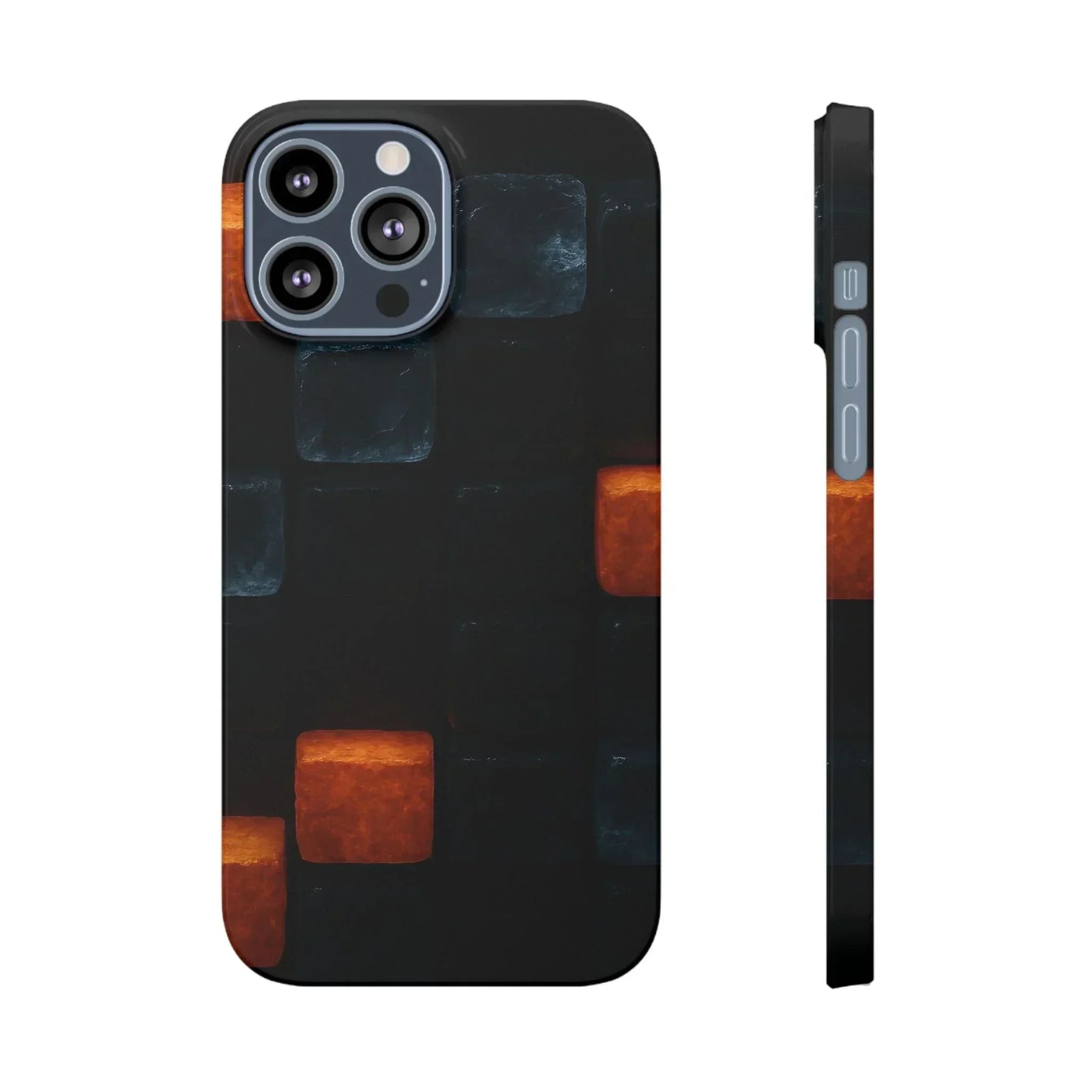 Blue Geometric Phone Case for iPhone 12-16 Models - KarArmDesign
