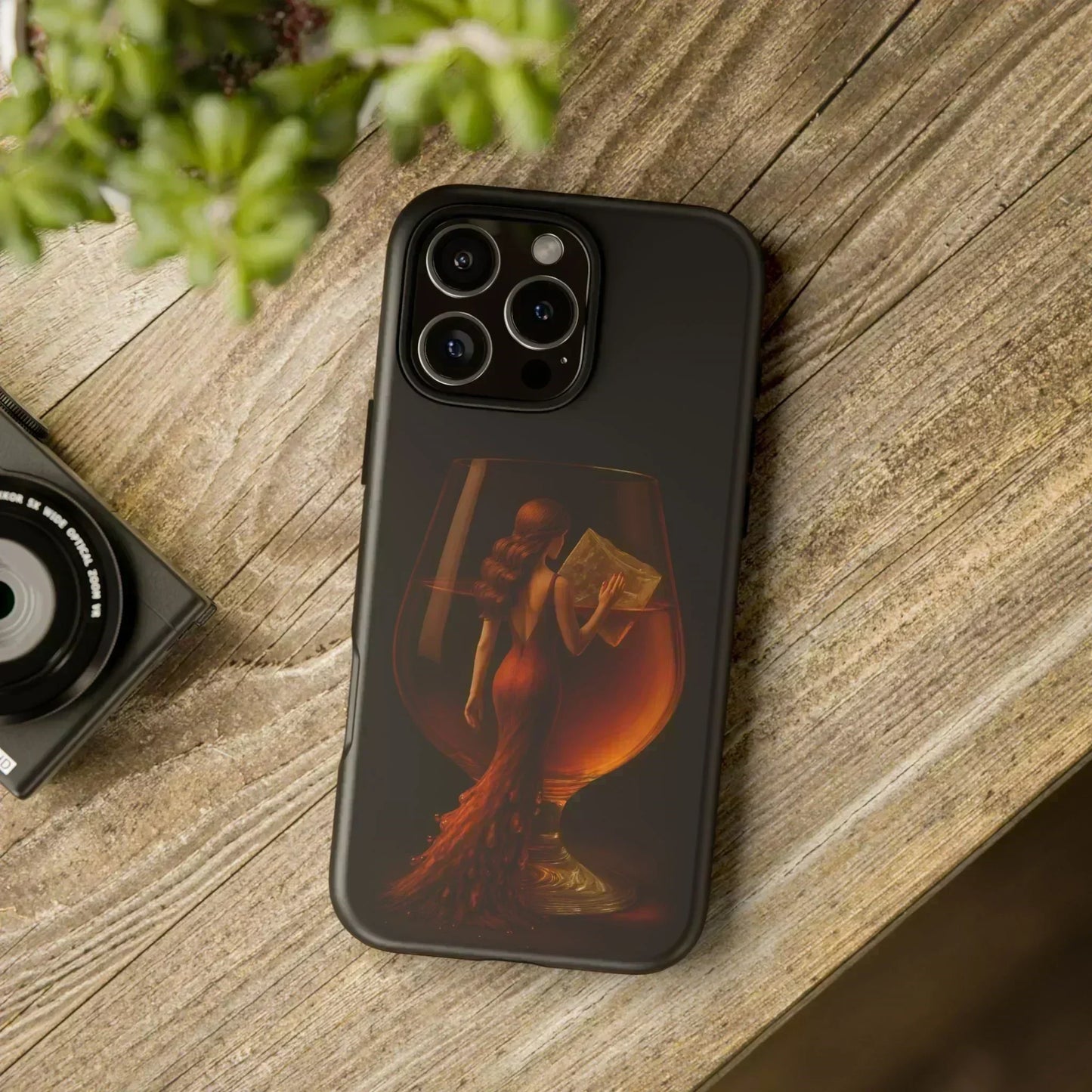 Elegant Midnight Lady Phone Case for iPhone 8-16 and Google Pixel up to 9 Models - KarArmDesign