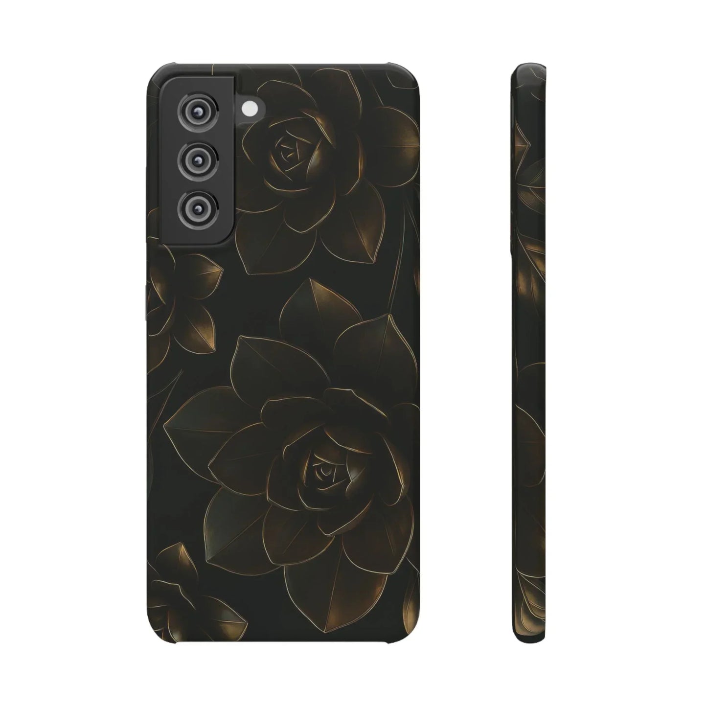 Metal Flower Phone Case for iPhone 7-16 and Galaxy S10-S24 Models - KarArmDesign