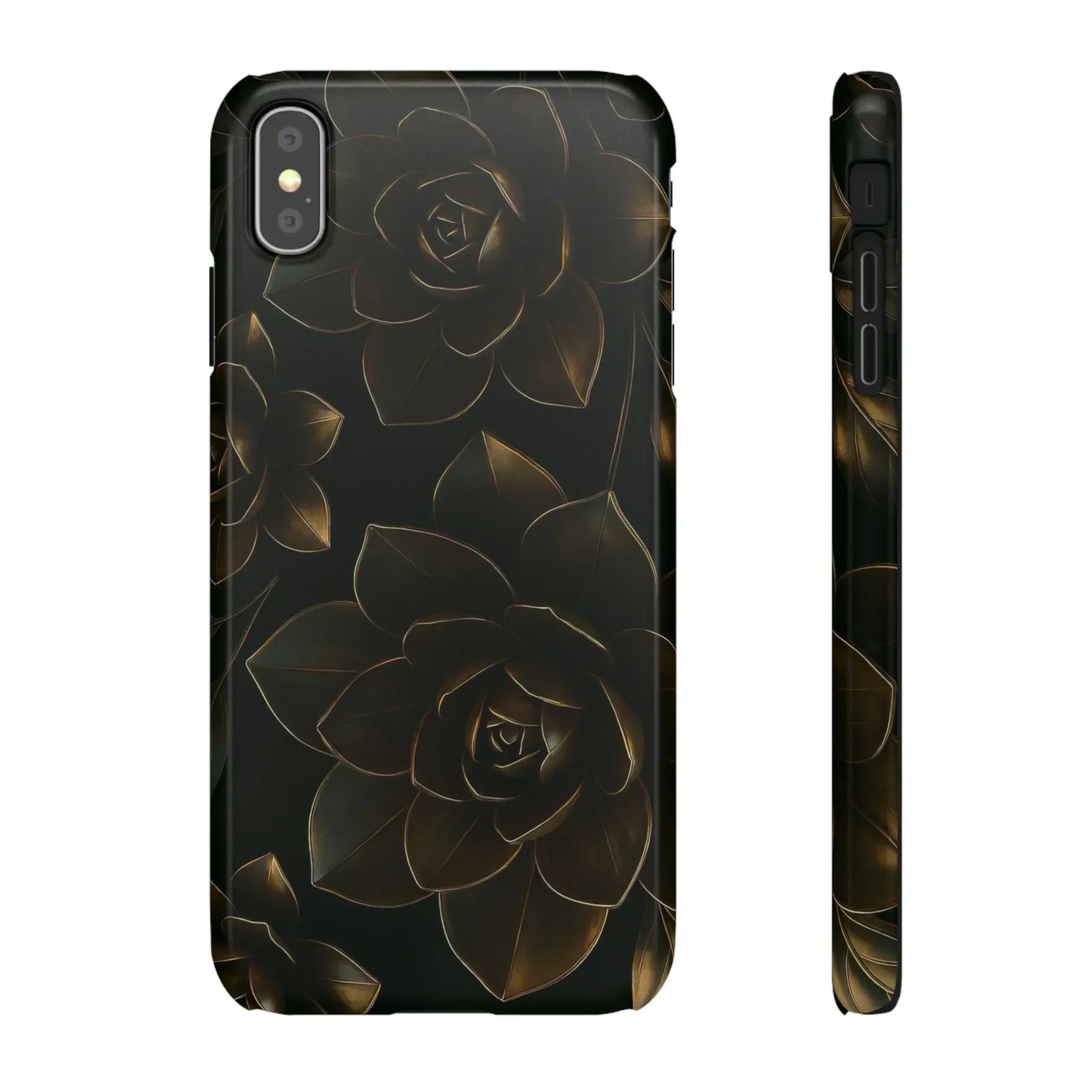 Metal Flower Phone Case for iPhone 7-16 and Galaxy S10-S24 Models - KarArmDesign