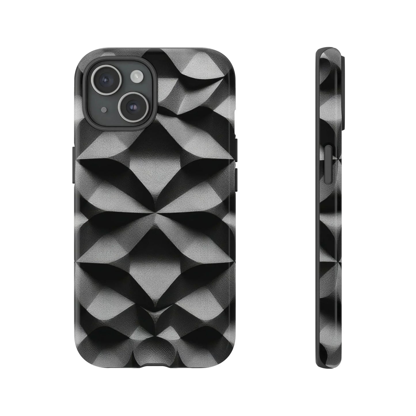 3D Geometric Phone Case for iPhone 8–16 Models - KarArmDesign
