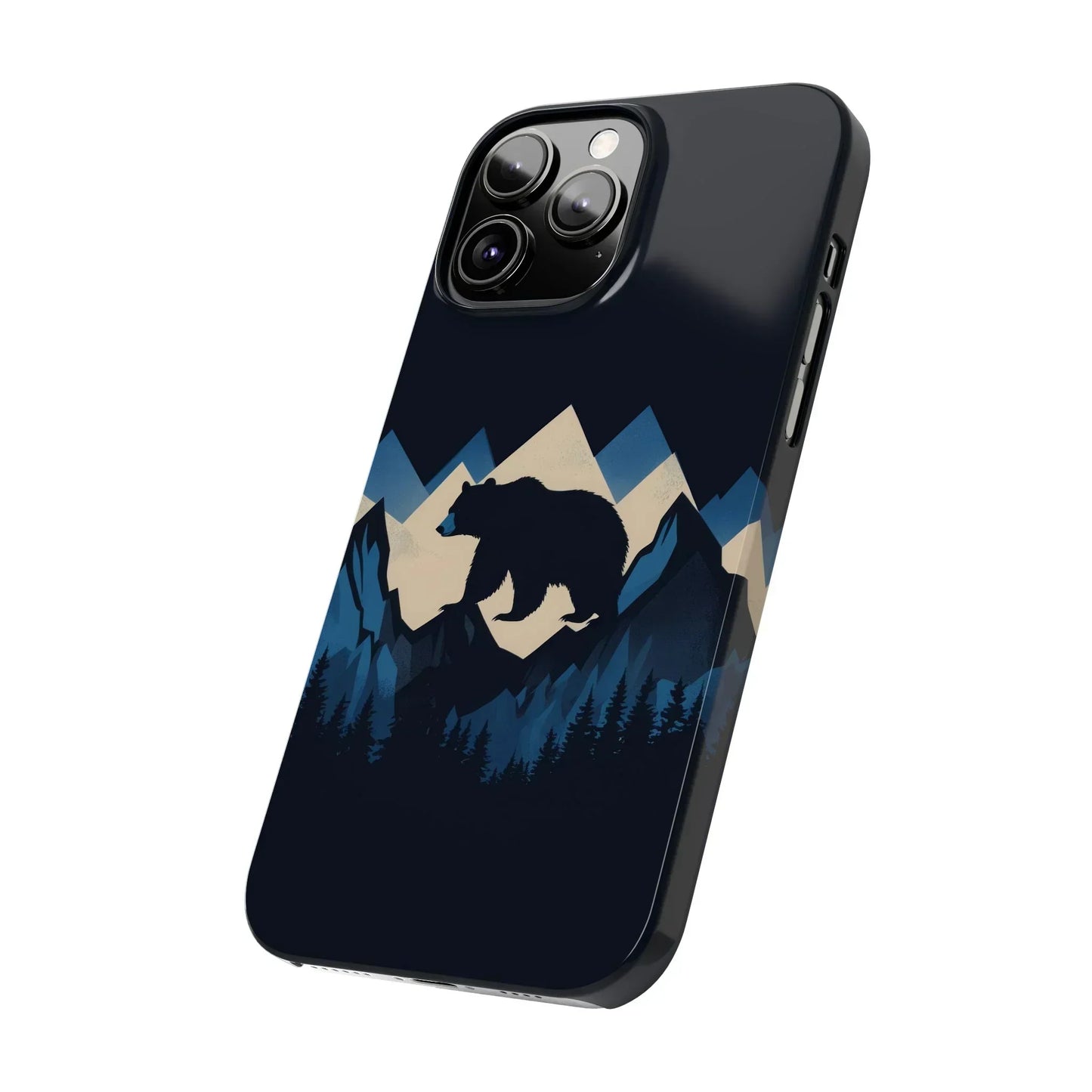 Wild Bear in the Peaks – Mountain Adventure Slim Phone Case for iPhone 7-16 Models - KarArmDesign