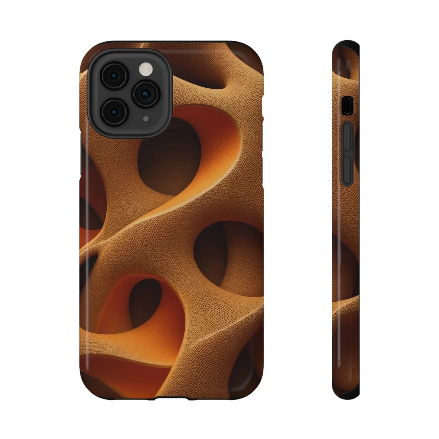 Amber Flow Phone Case for iPhone 11-17 and Samsung Galaxy S21-S22 Models - KarArmDesign