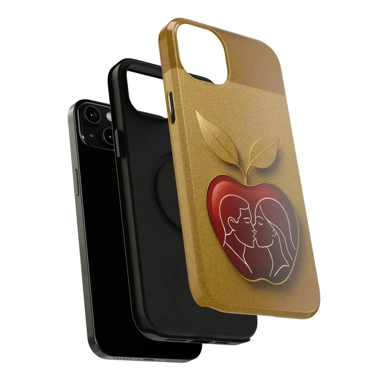Romantic Apple Phone Case for iPhone 12-16 Models - KarArmDesign