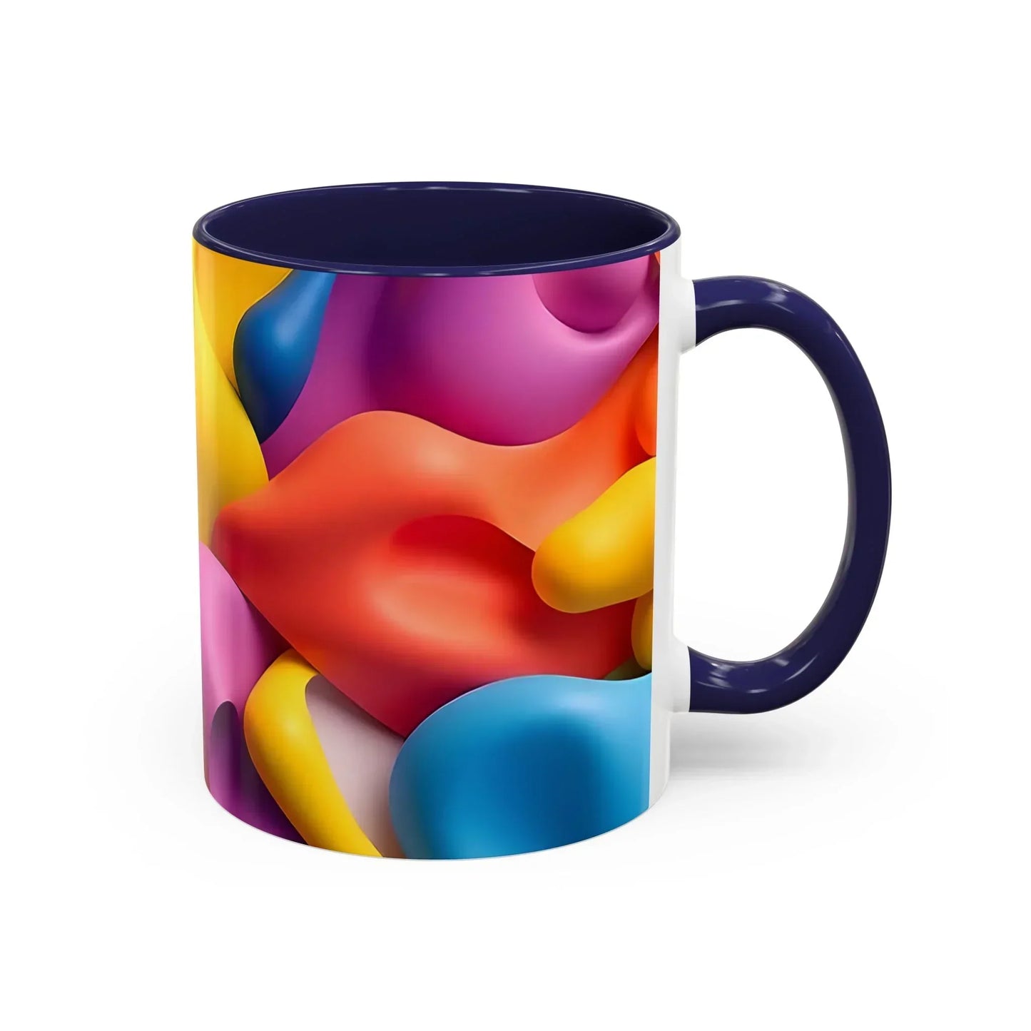 Bold Geometric Accent Coffee Ceramic Mug - KarArmDesign
