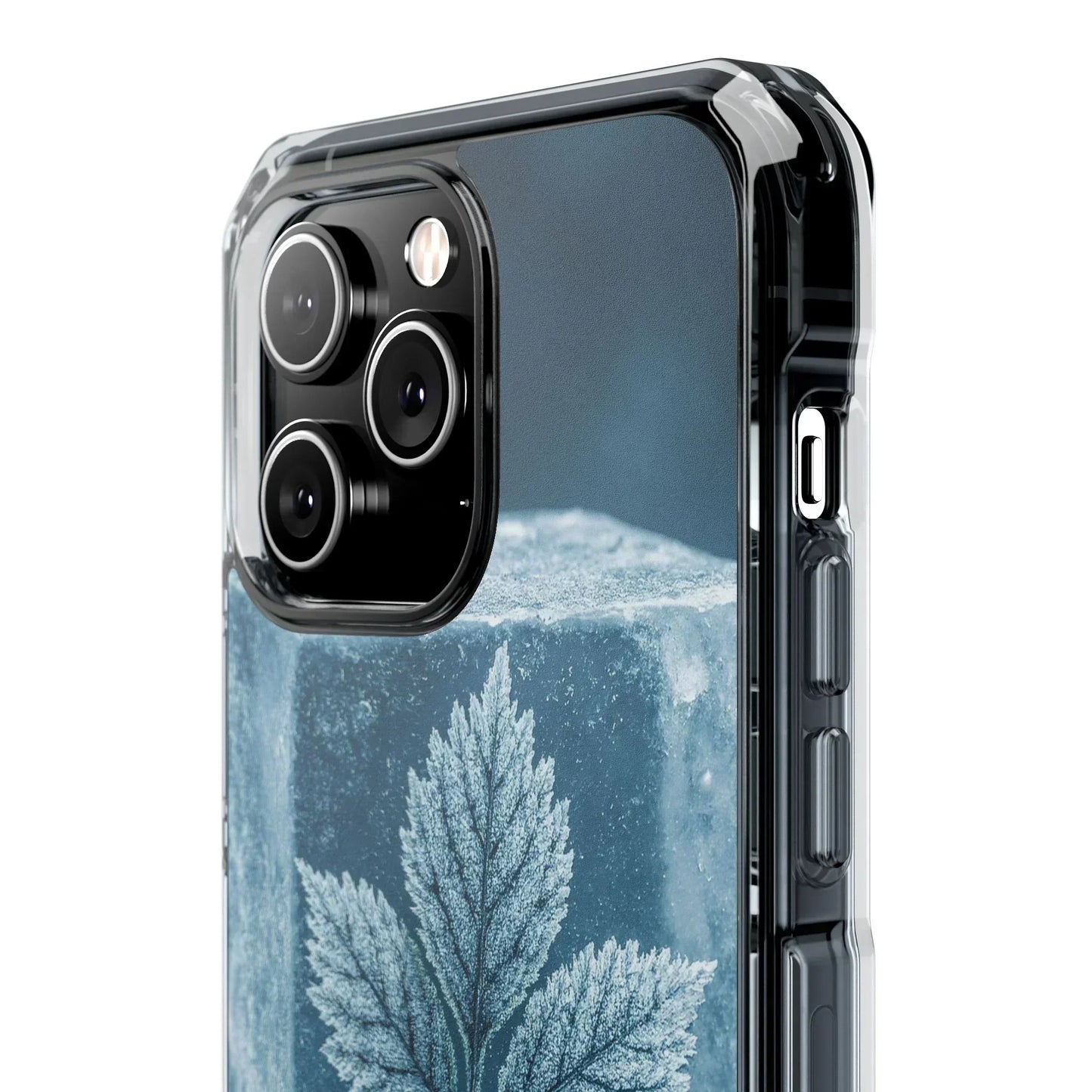Frozen Leaf Inside Ice Cube - Phone Case for iPhone 14-16 Models - KarArmDesign