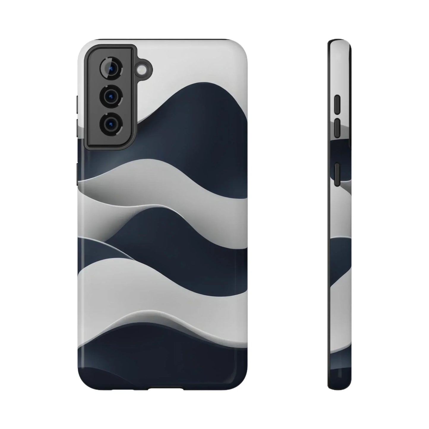 Ocean Flow Phone Case for iPhone 11-17 and Samsung Galaxy S21-S22 Models - KARARMDESIGN