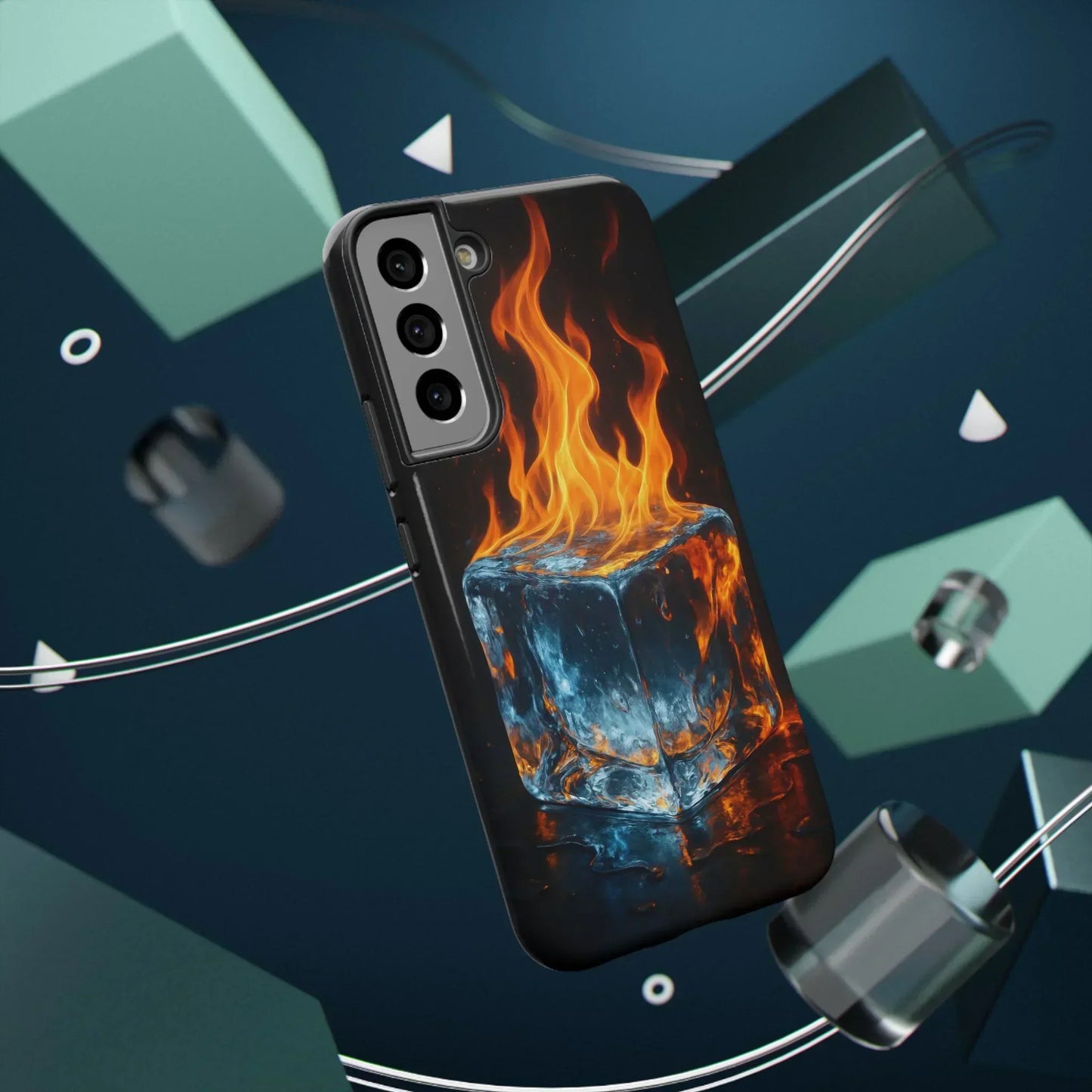 Flame Ice Phone Case for iPhone 12-16 and Samsung Galaxy S21-S22 - KarArmDesign