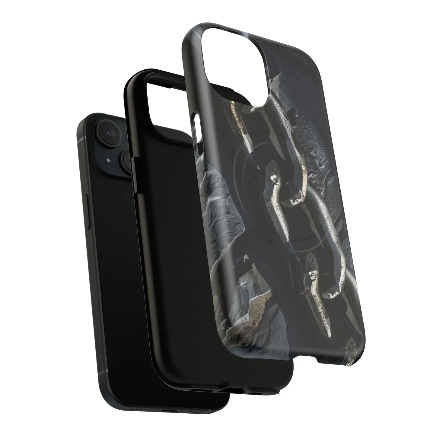 “Iron Chain” Tough Magnetic Phone Case for iPhone 14-16 Models - KarArmDesign