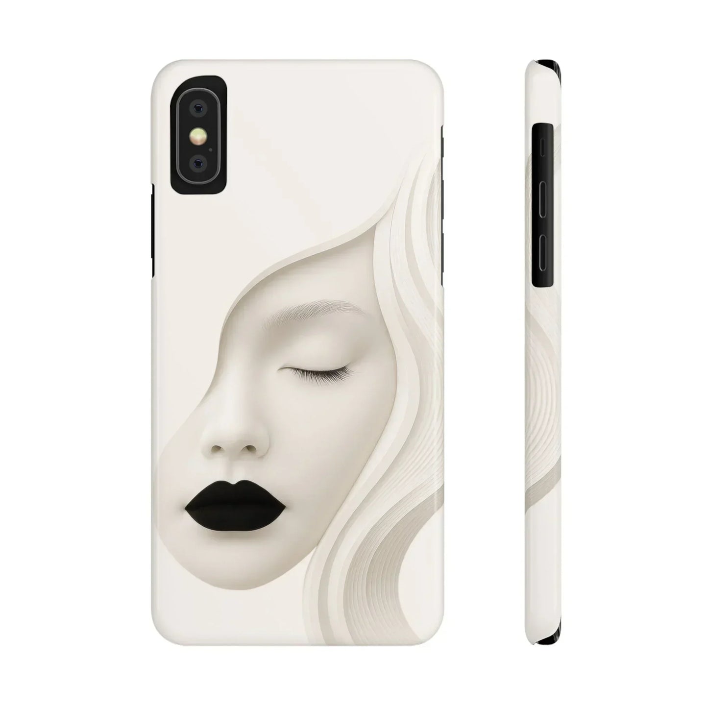 Minimalist Face Phone Case for iPhone 7-16 Models - KarArmDesign