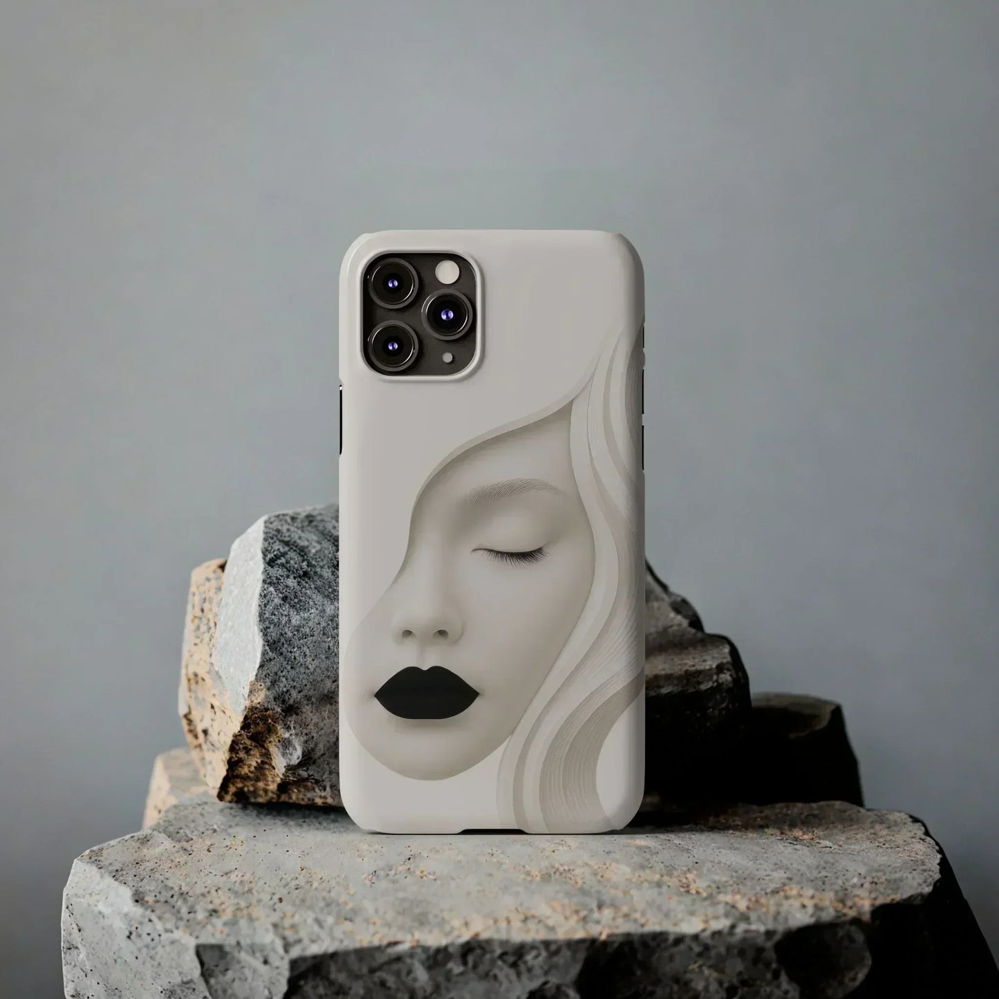 Minimalist Face Phone Case for iPhone 7-16 Models - KarArmDesign