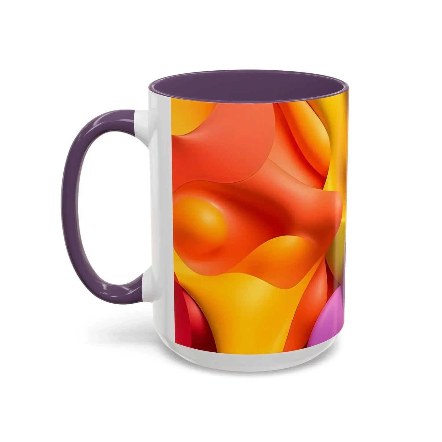 Bold Geometric Accent Coffee Ceramic Mug - KarArmDesign