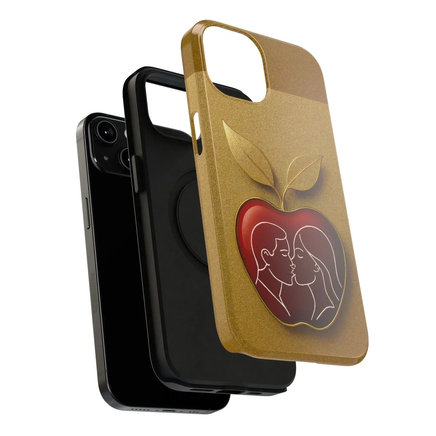 Romantic Apple Phone Case for iPhone 12-16 Models - KarArmDesign