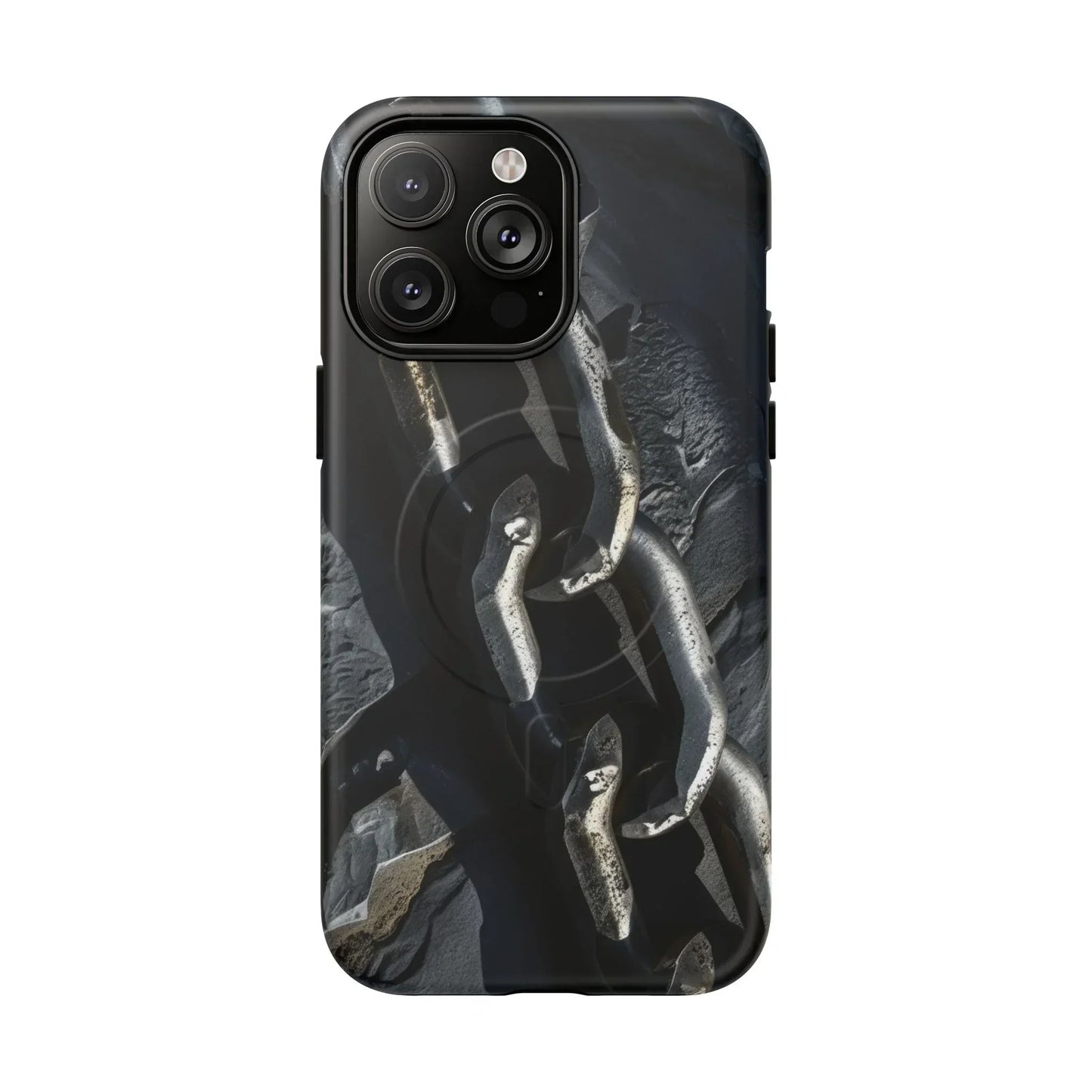 “Iron Chain” Tough Magnetic Phone Case for iPhone 14-16 Models - KarArmDesign